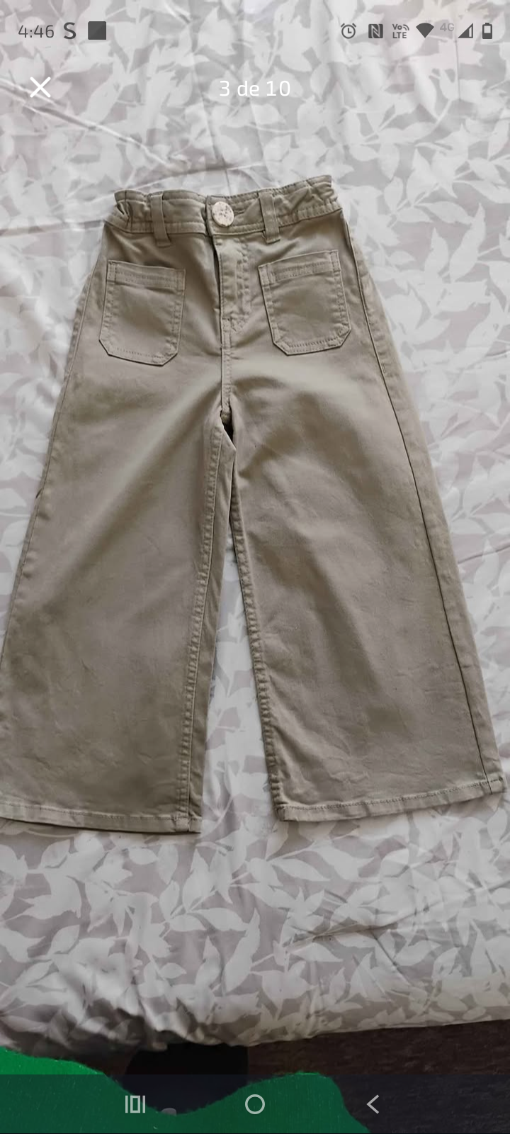 Pantalones culotte negros y verde - miniatura 2