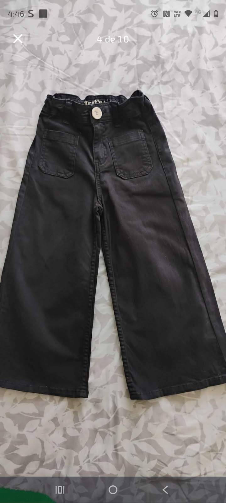 Pantalones negros anchos