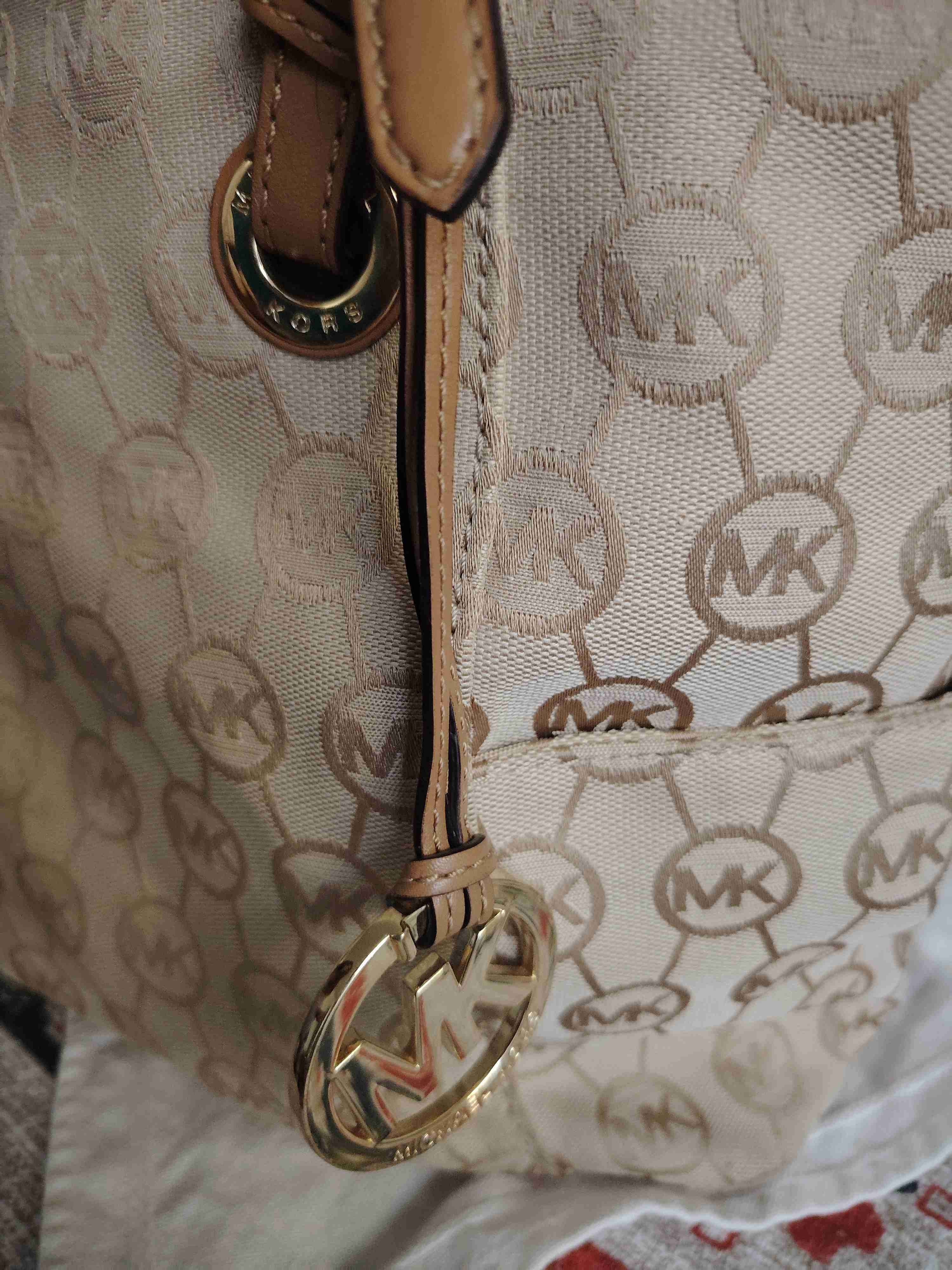 Cartera beige MK original - miniatura 2