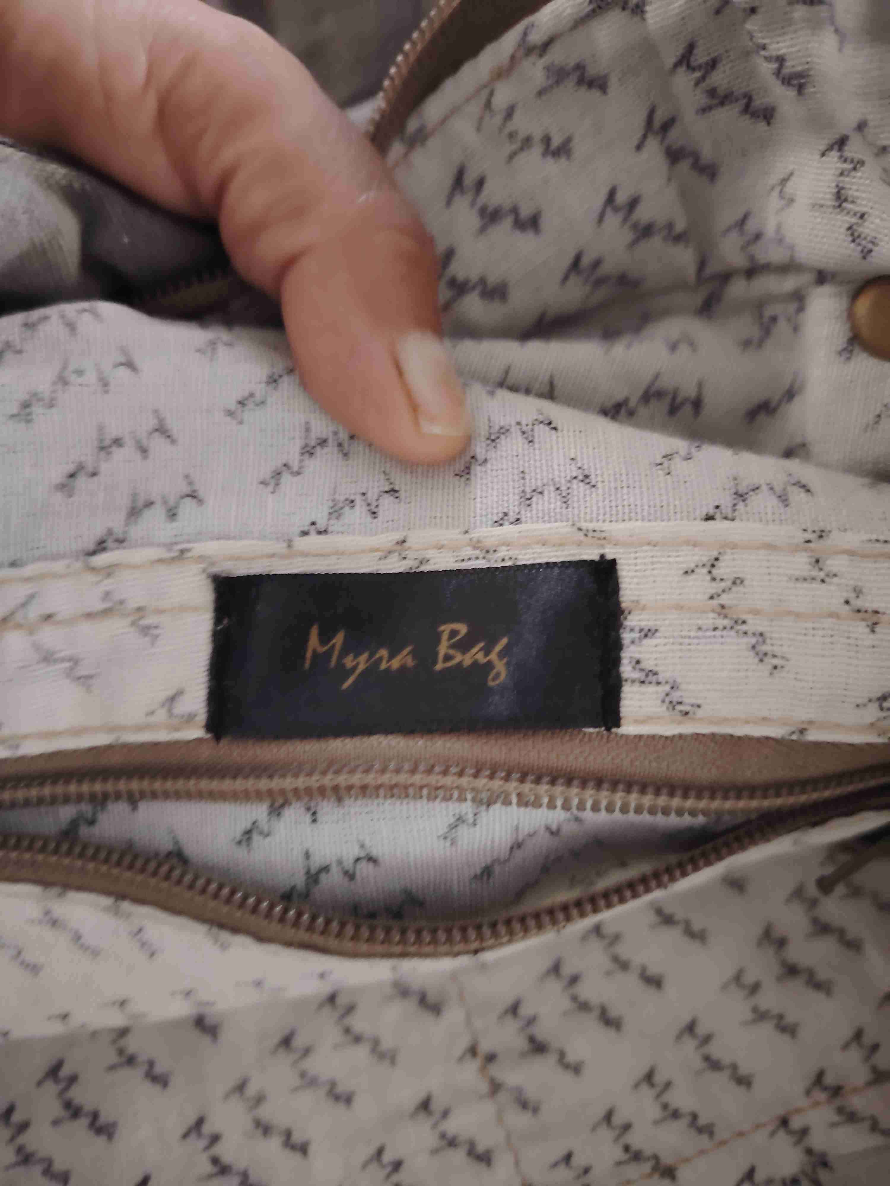 Bolso estampado y piel - miniatura 3