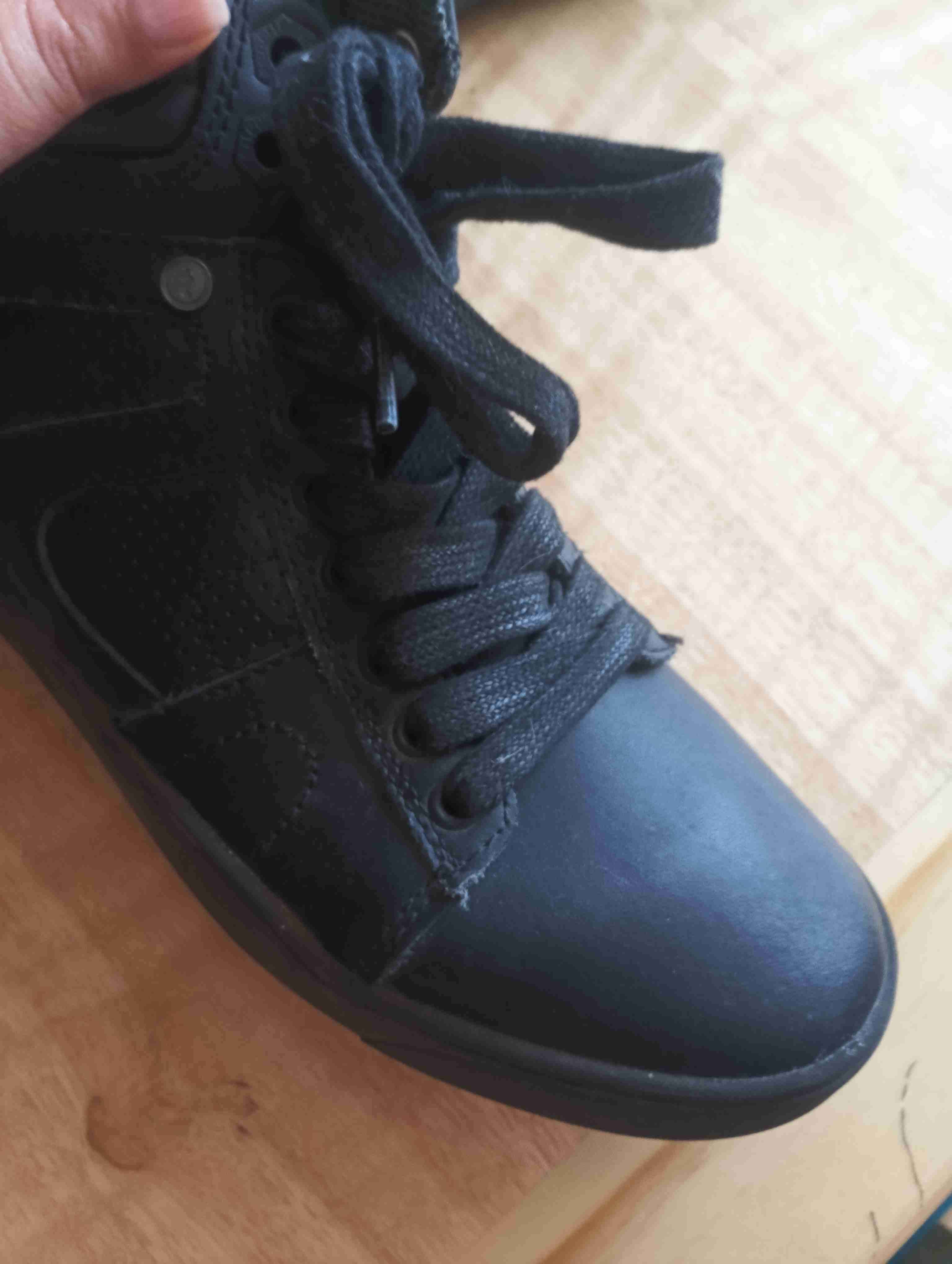 Zapato de colegio negro de caña alta talla 37 - miniatura 3