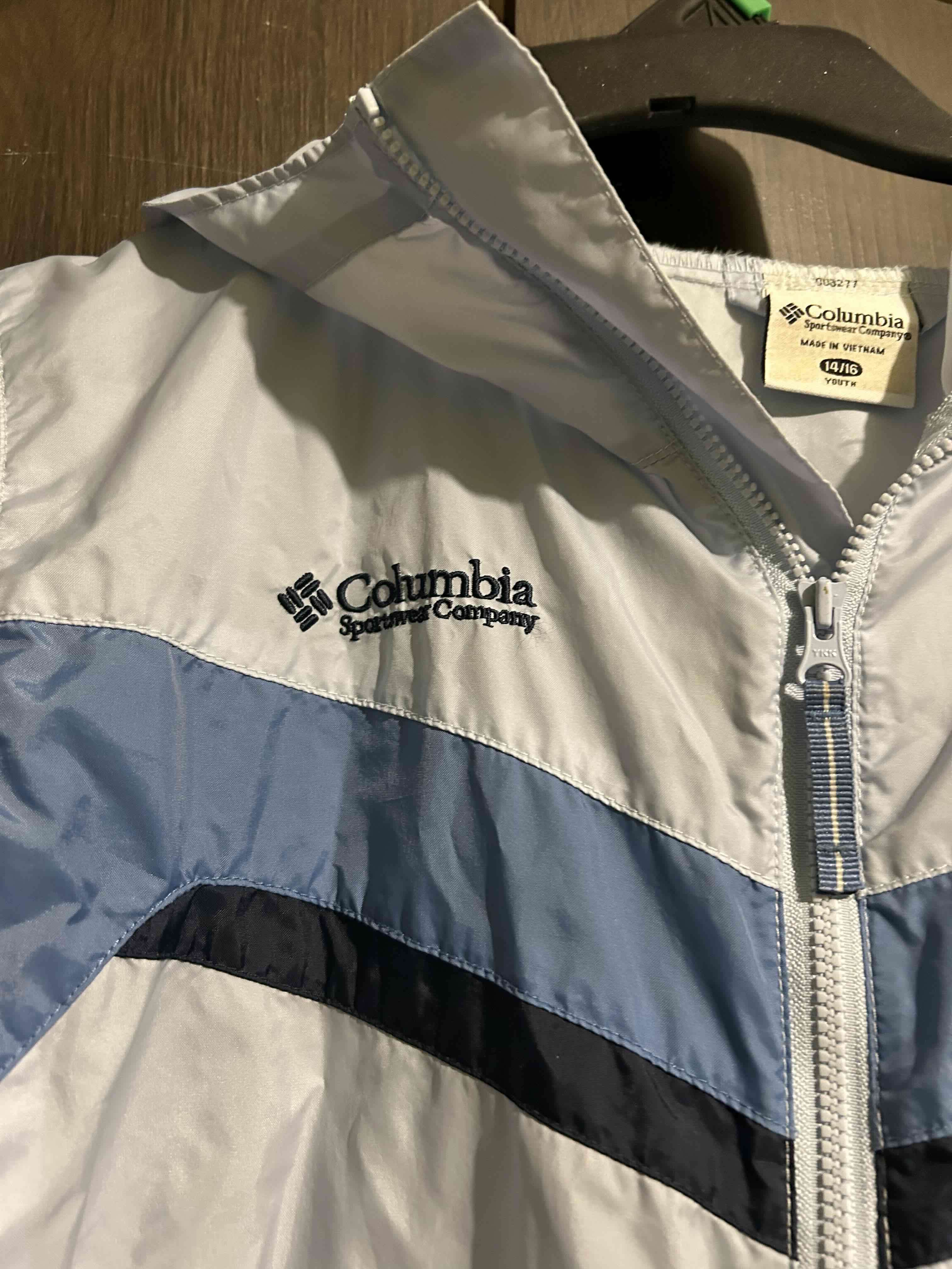 Chaqueta Columbia con capucha azul - miniatura 2
