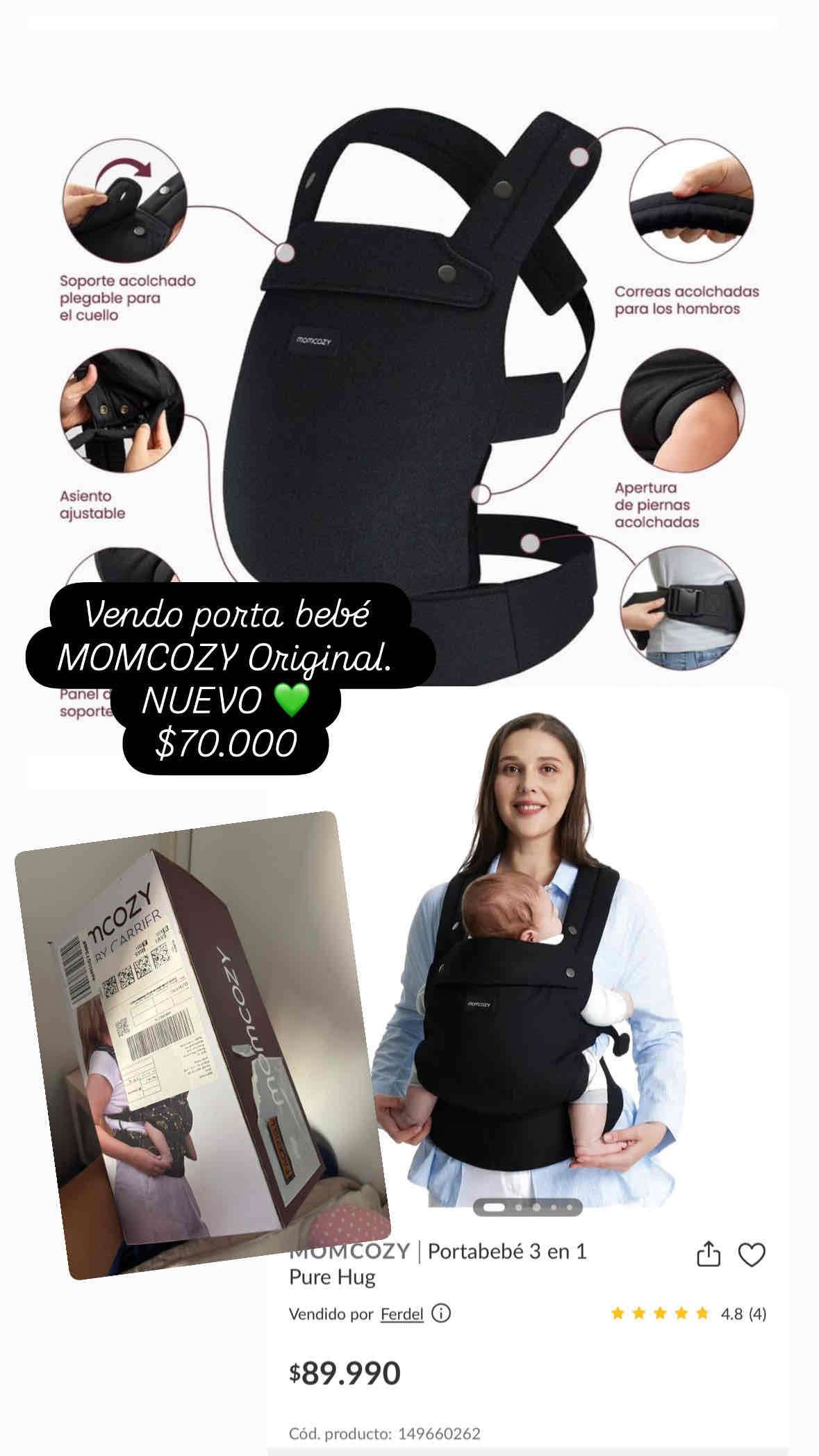 Portabebé Momcozy Original Negro