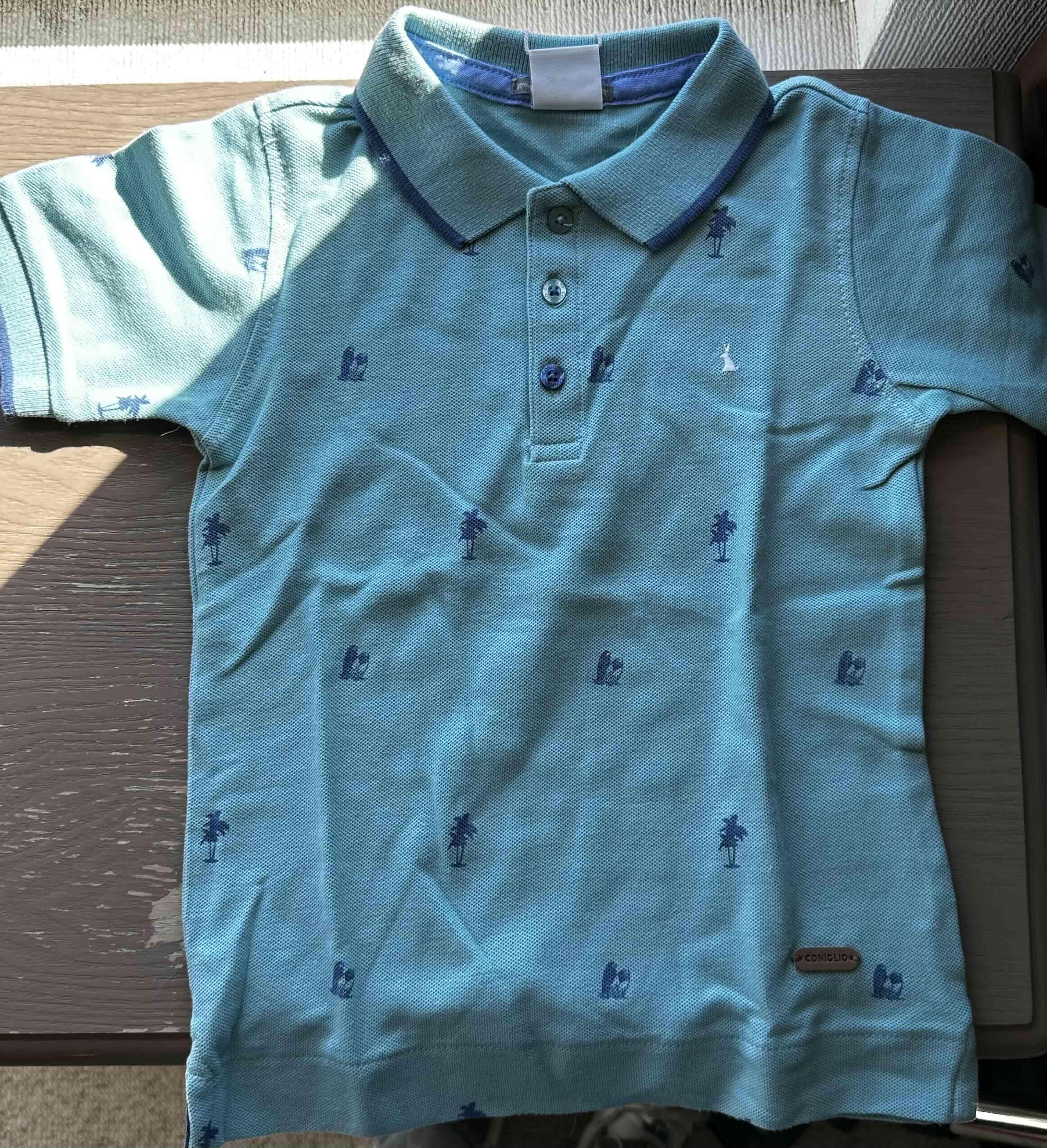Polera polo celeste