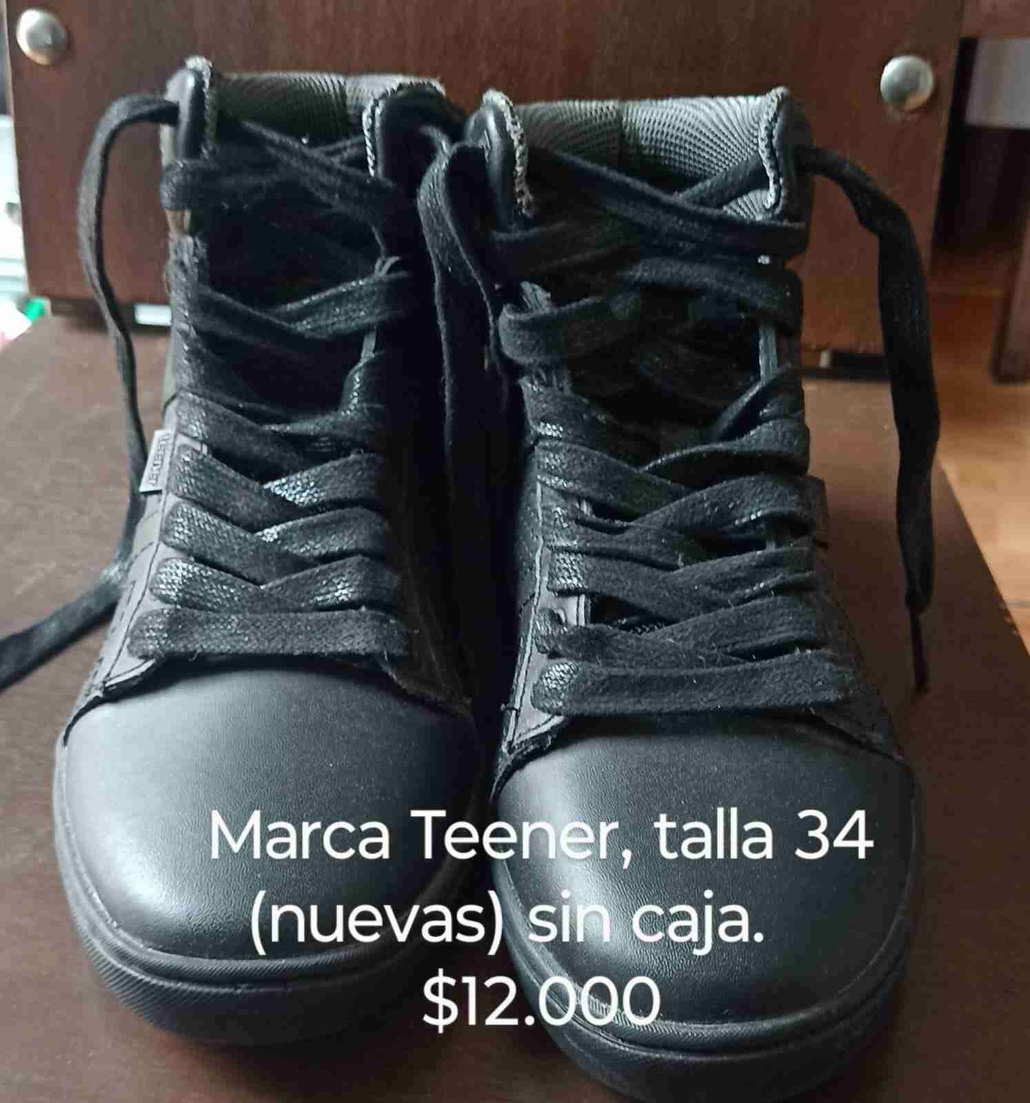 Zapatillas negras Teener talla 34