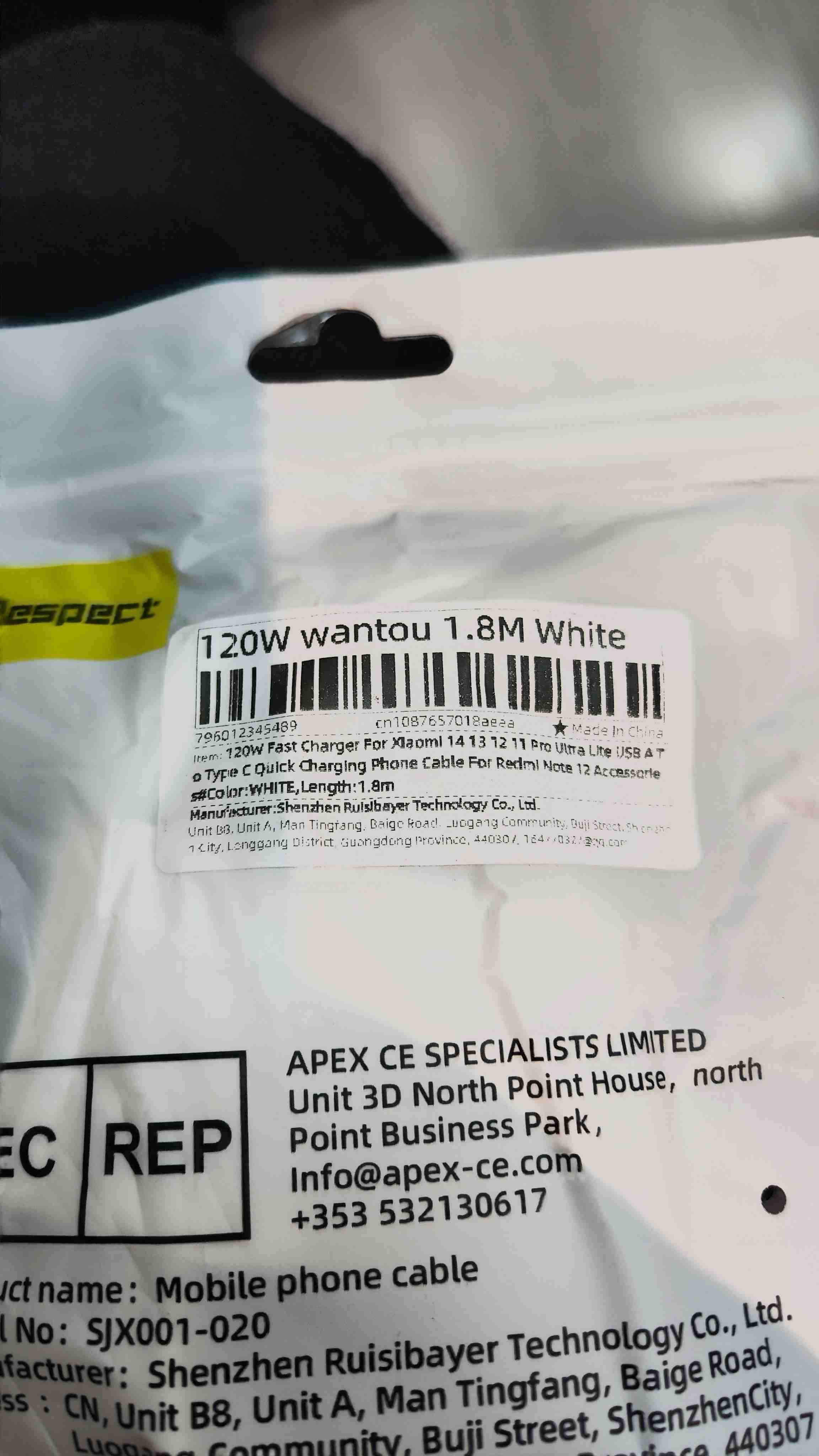 Cable USB a Tipo C Para 120W - miniatura 3