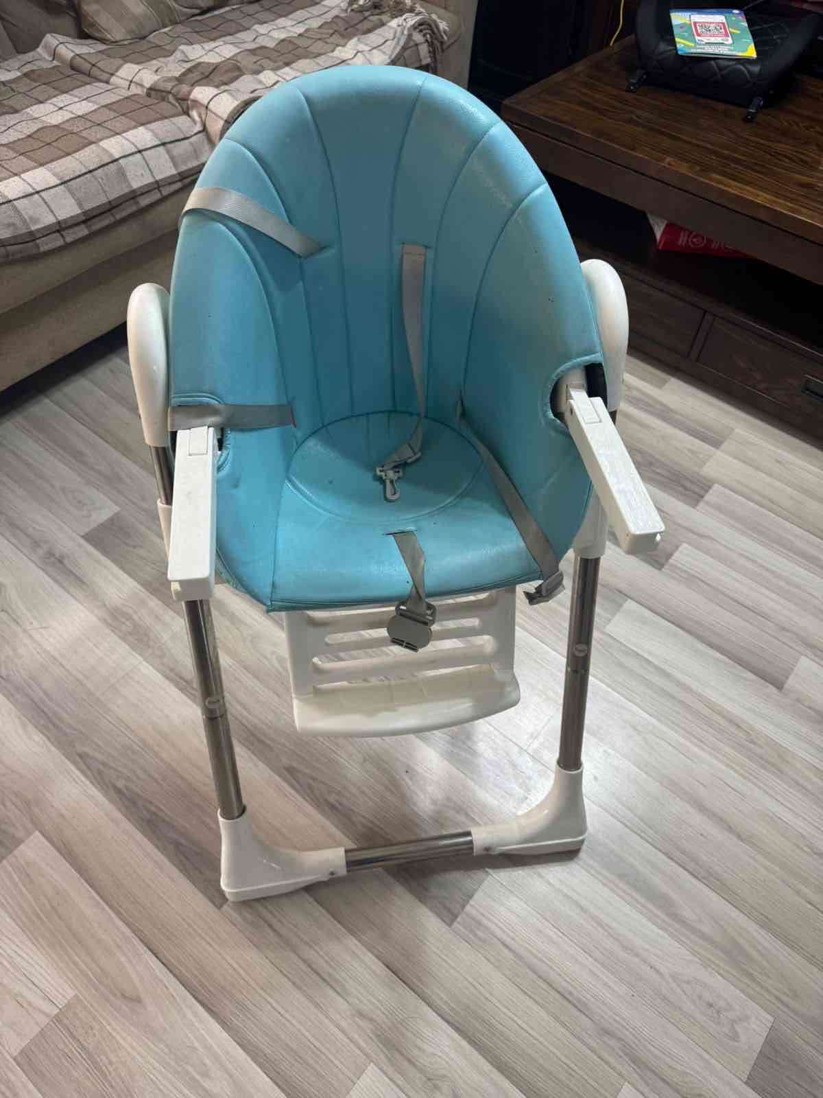 Silla alta para bebé azul - miniatura 2