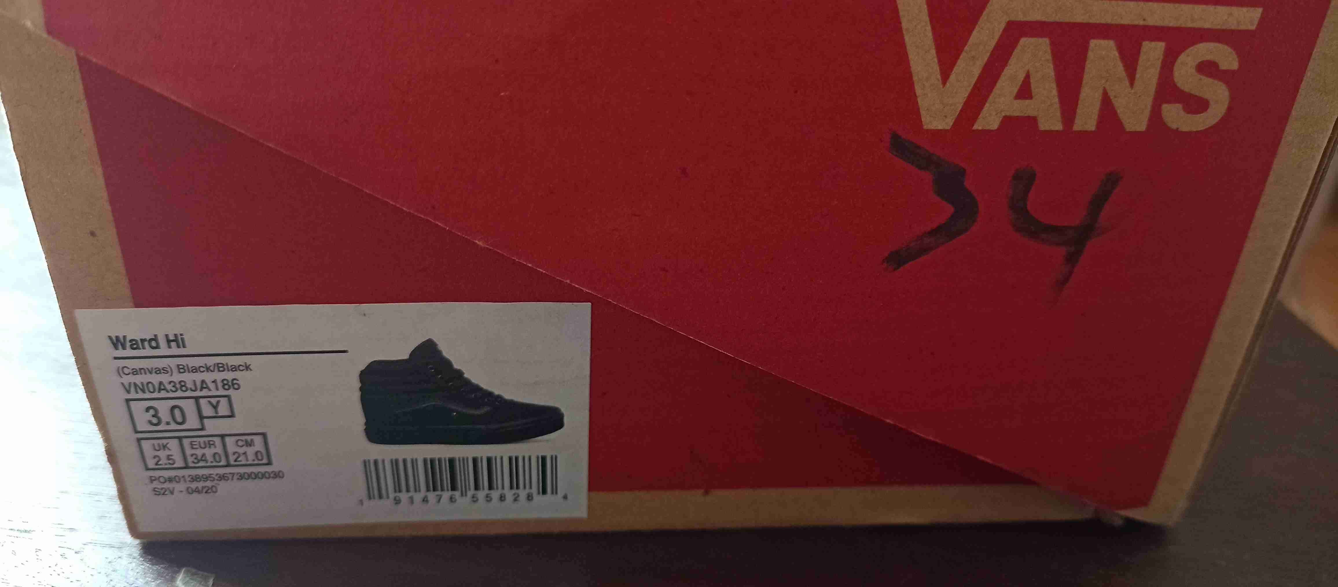 Zapatillas negras Vans talla 34 - miniatura 3