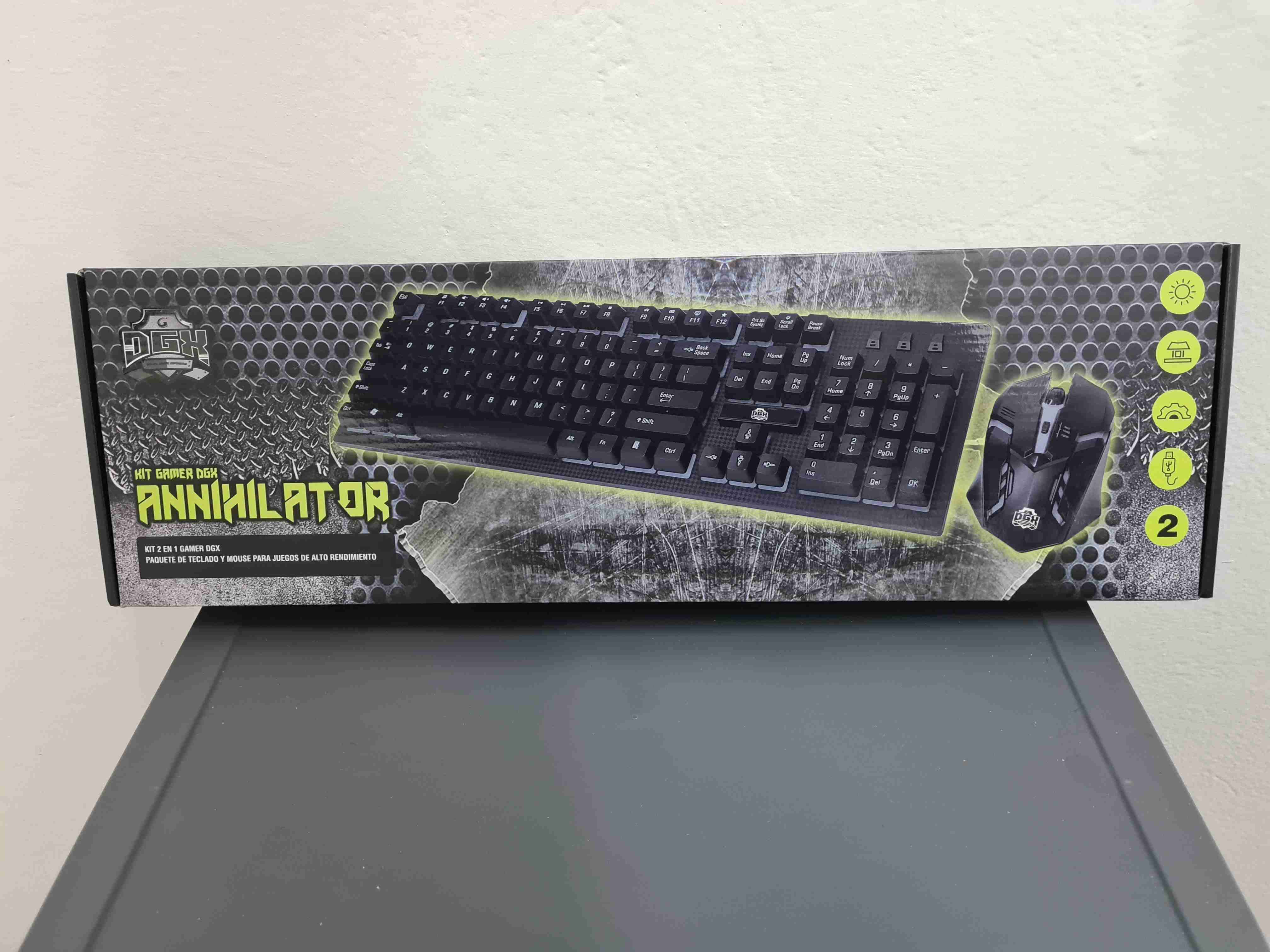 Kit gamer DGX teclado y mouse