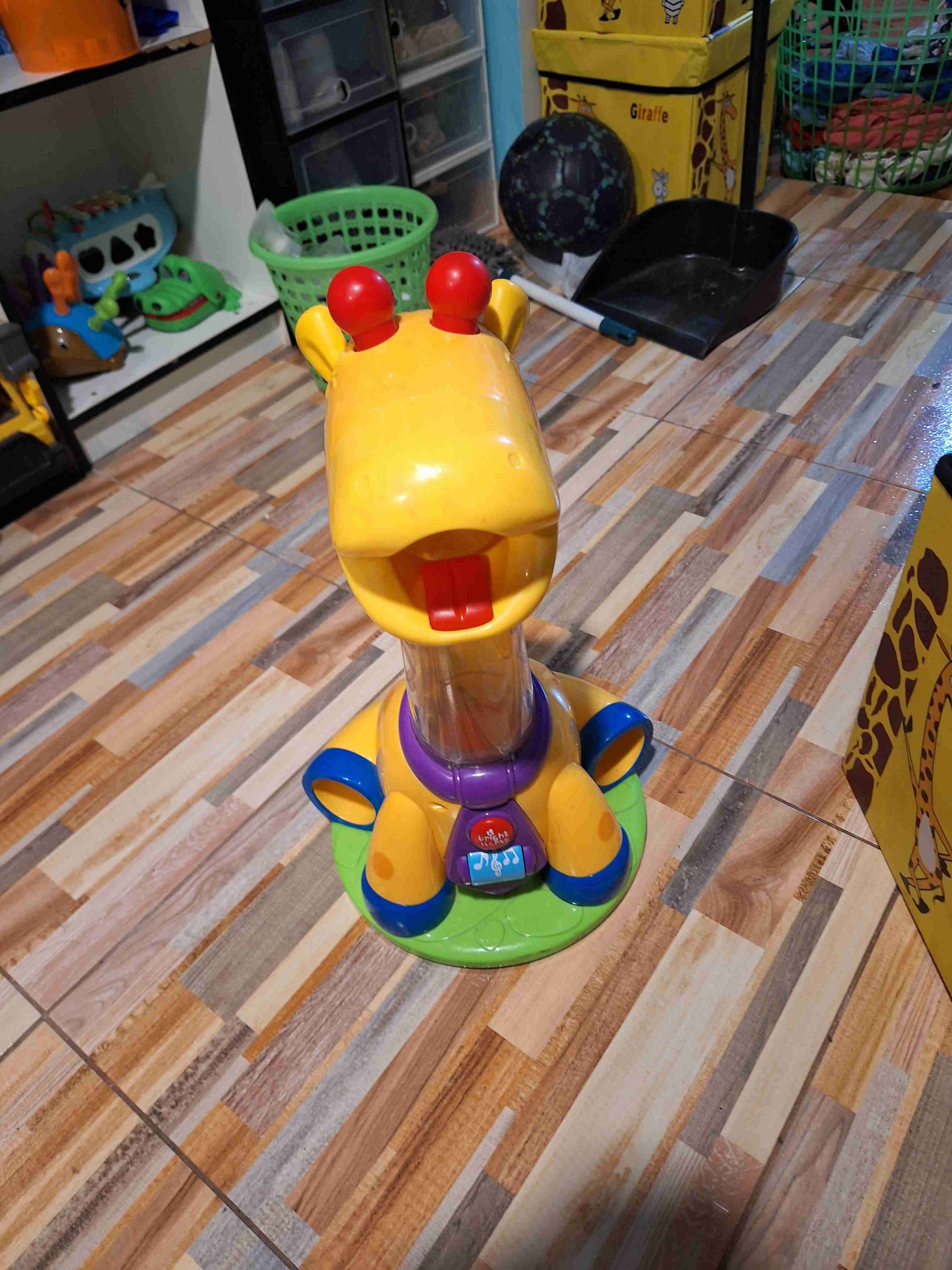 Jirafa de juguete con luces - miniatura 2