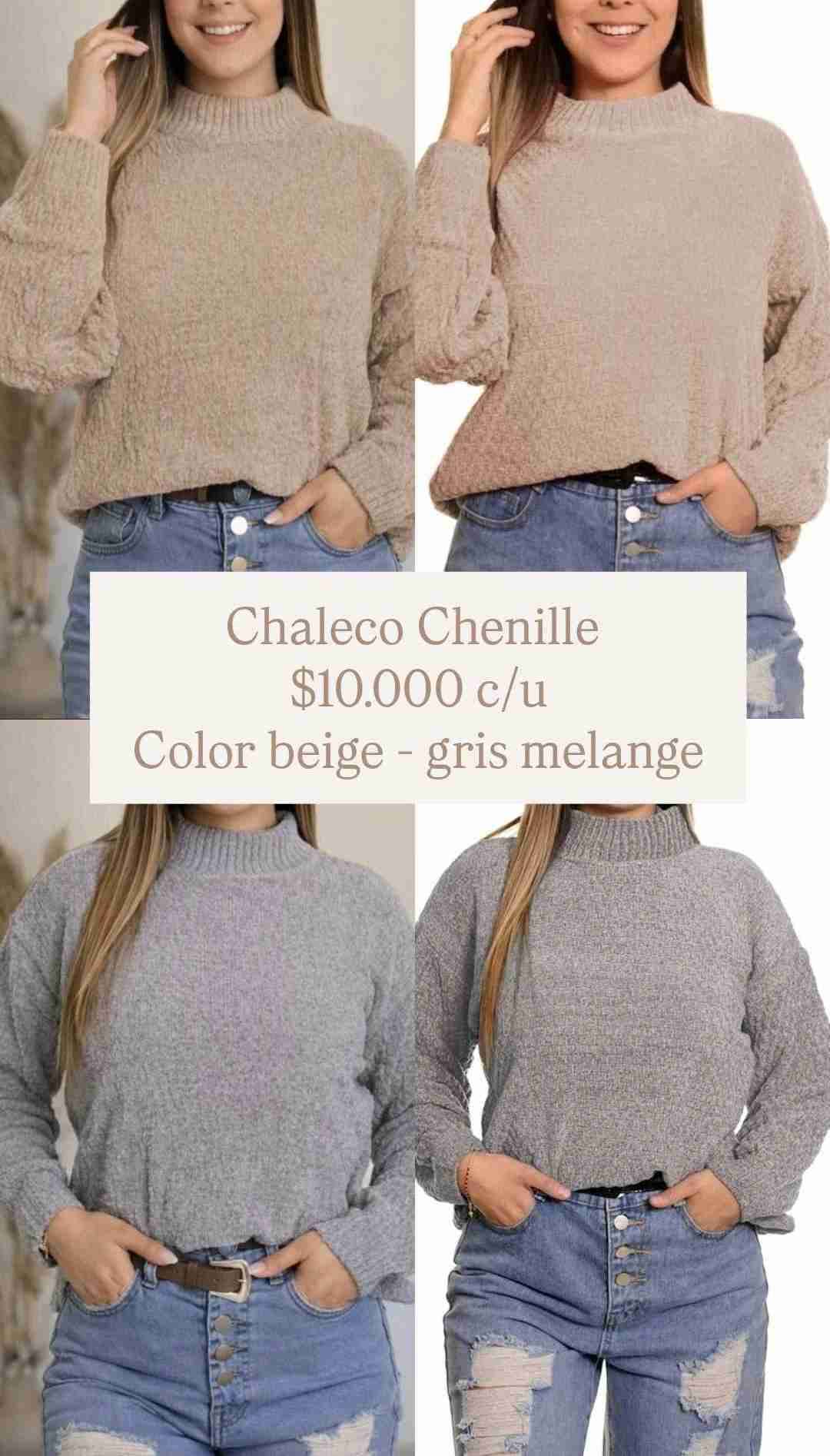 Chaleco Chenille Mujer – Otoño/Invierno - miniatura 2