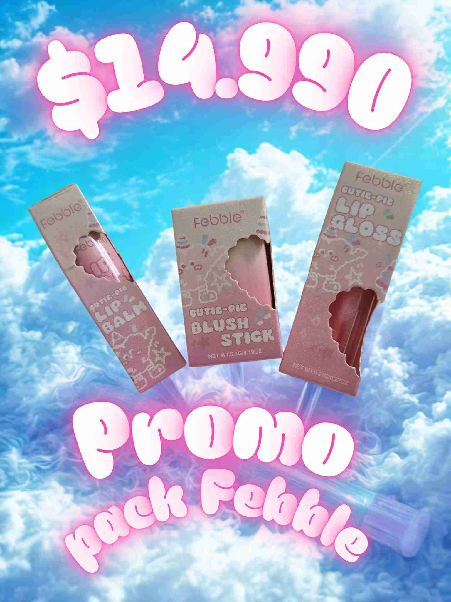 Pack promocional Febble maquillaje