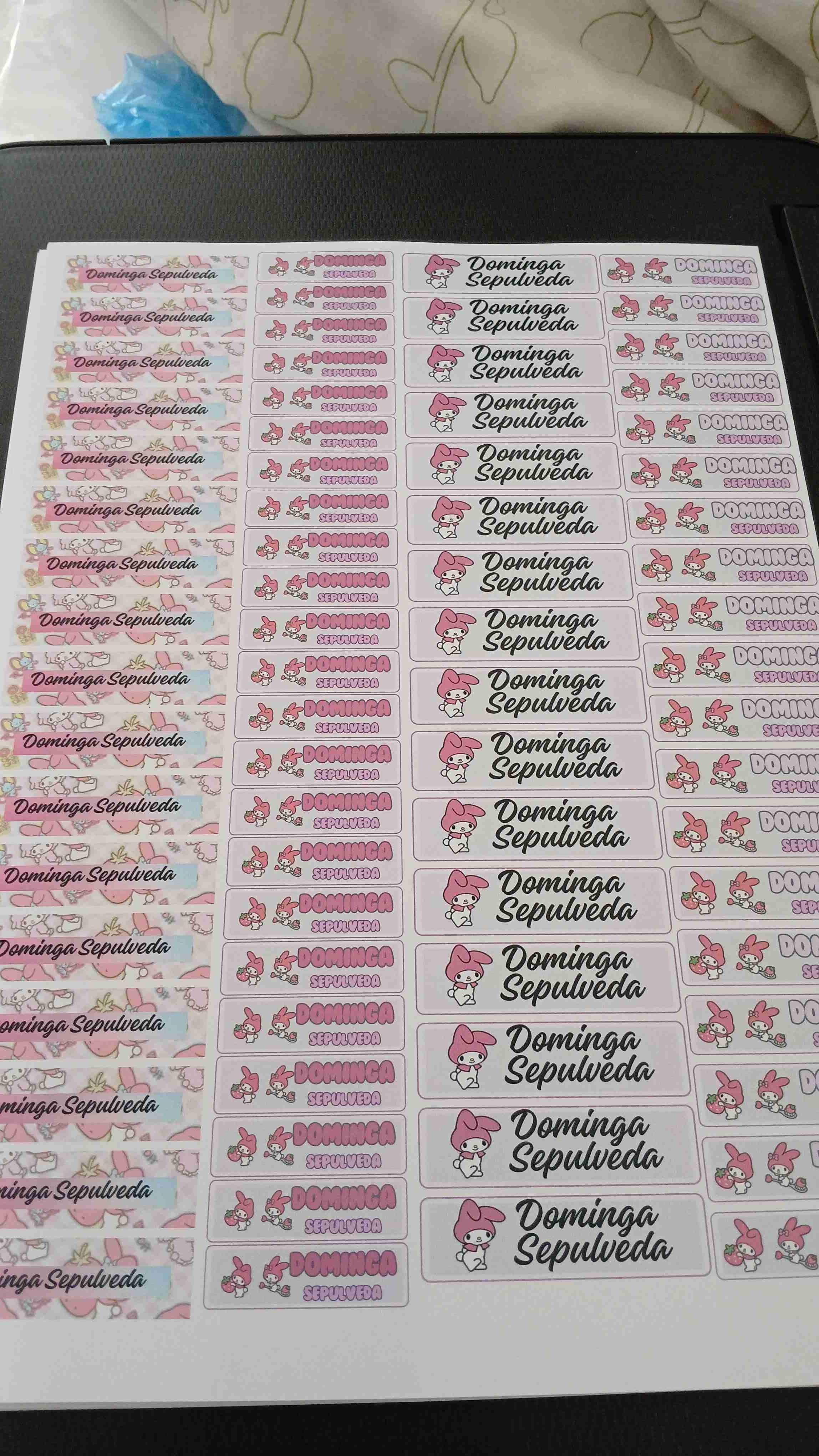 Set de etiquetas escolares Huntrix,  etc. - miniatura 5