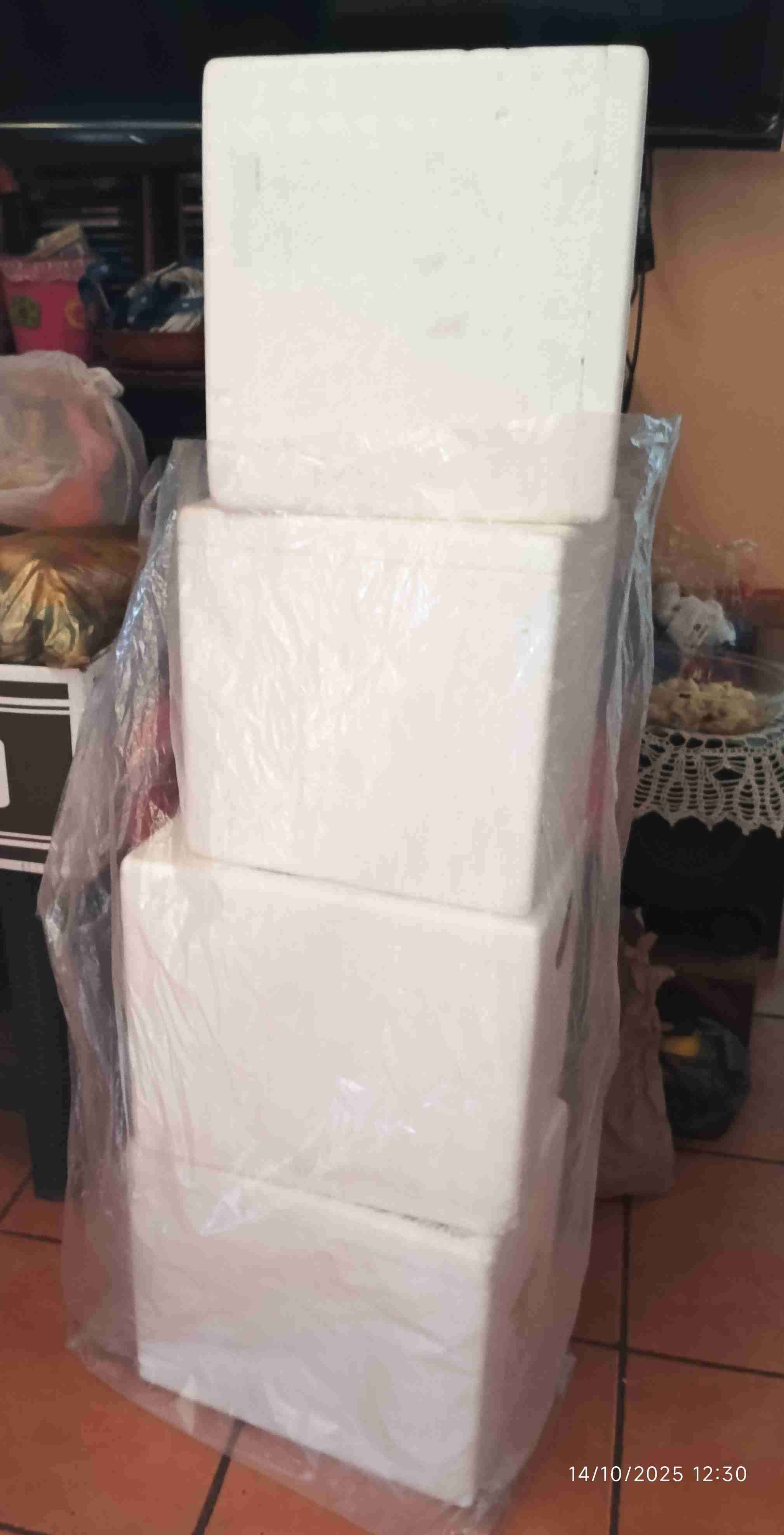 Congelador horizontal blanco de plumavit - miniatura 2