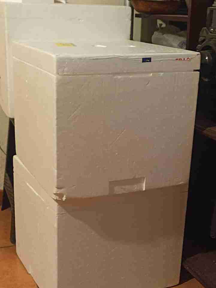 Congelador horizontal blanco de plumavit - miniatura 5