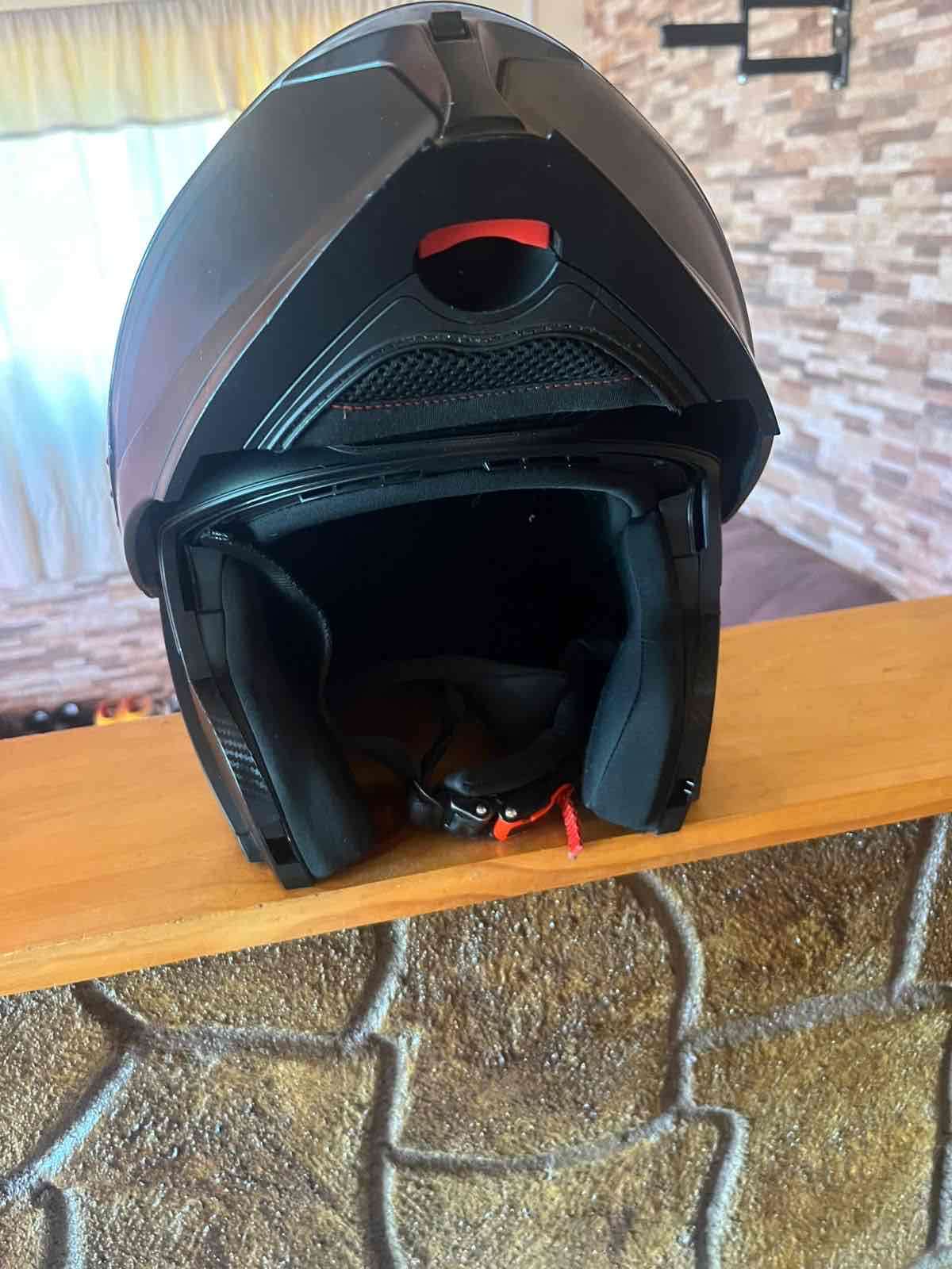 Casco AREX negro para moto - miniatura 2