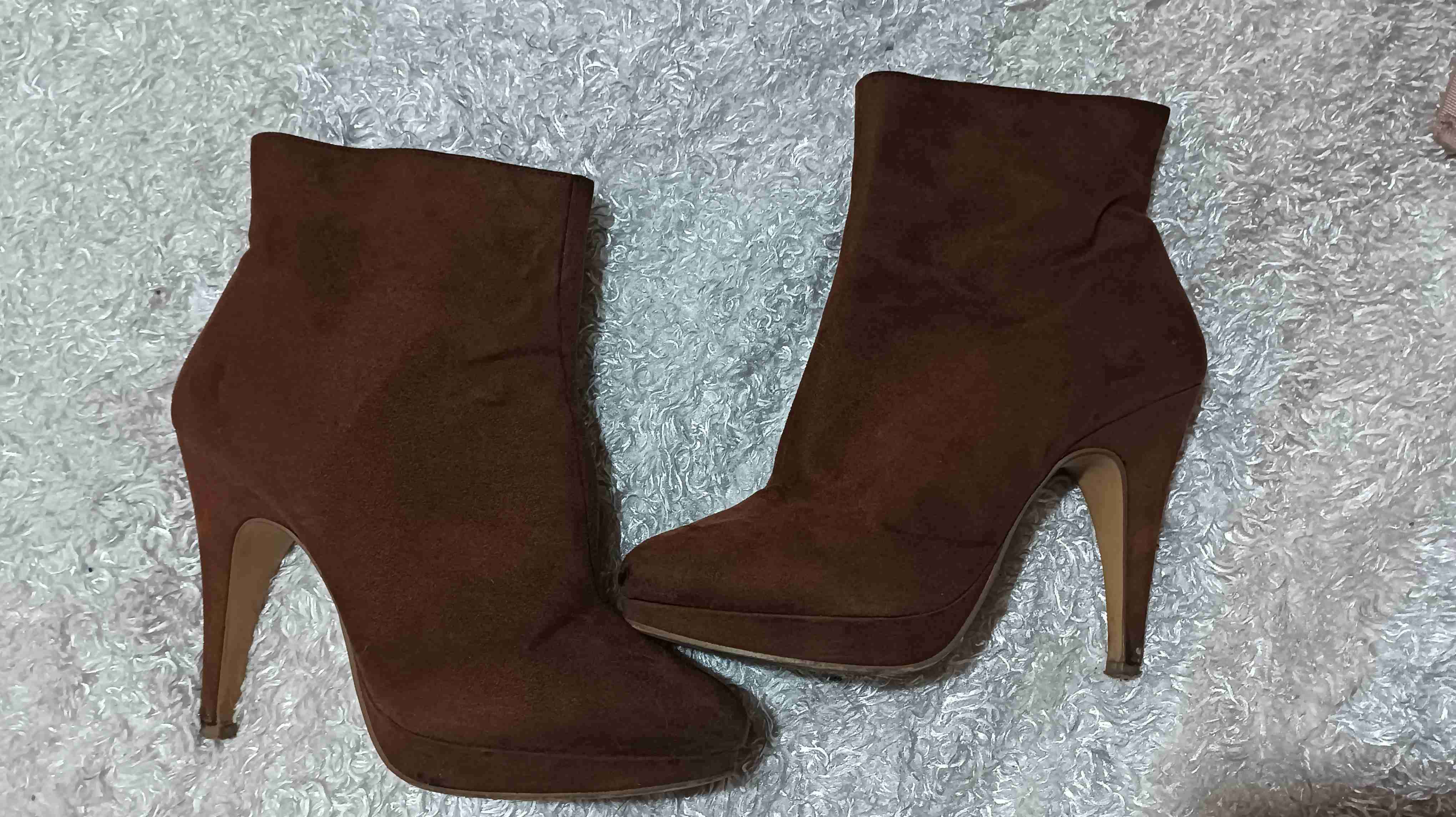 Botines de tacón marrón - miniatura 2