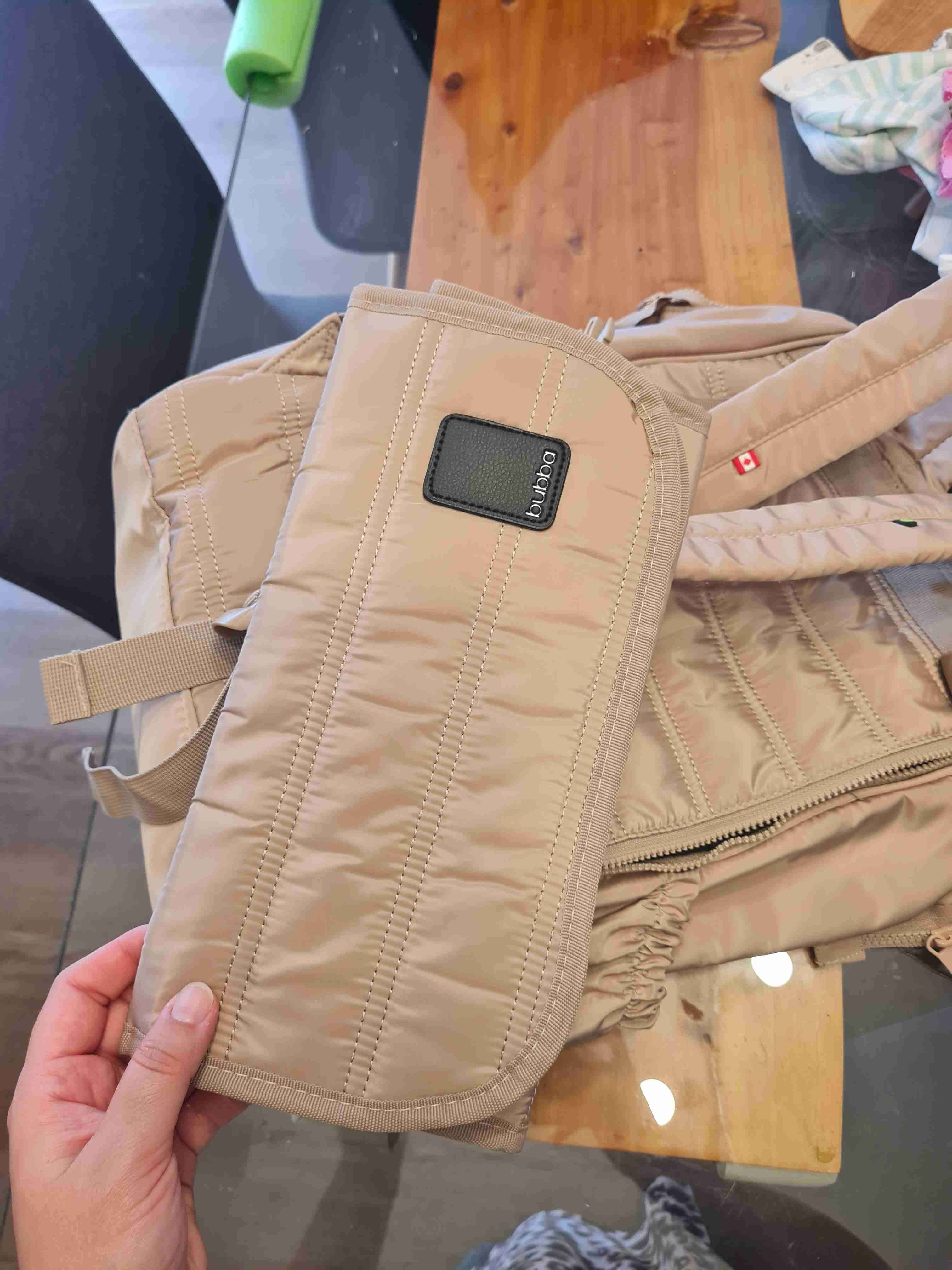 Mochila pañalera beige Bubba - miniatura 4