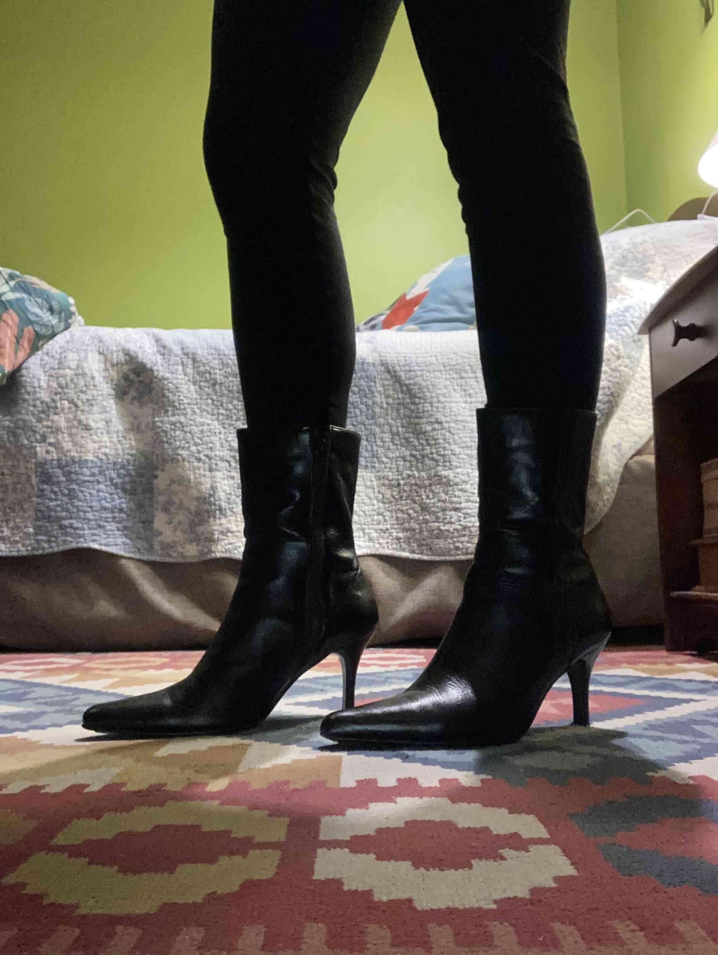 Botines de cuero marrón - miniatura 2