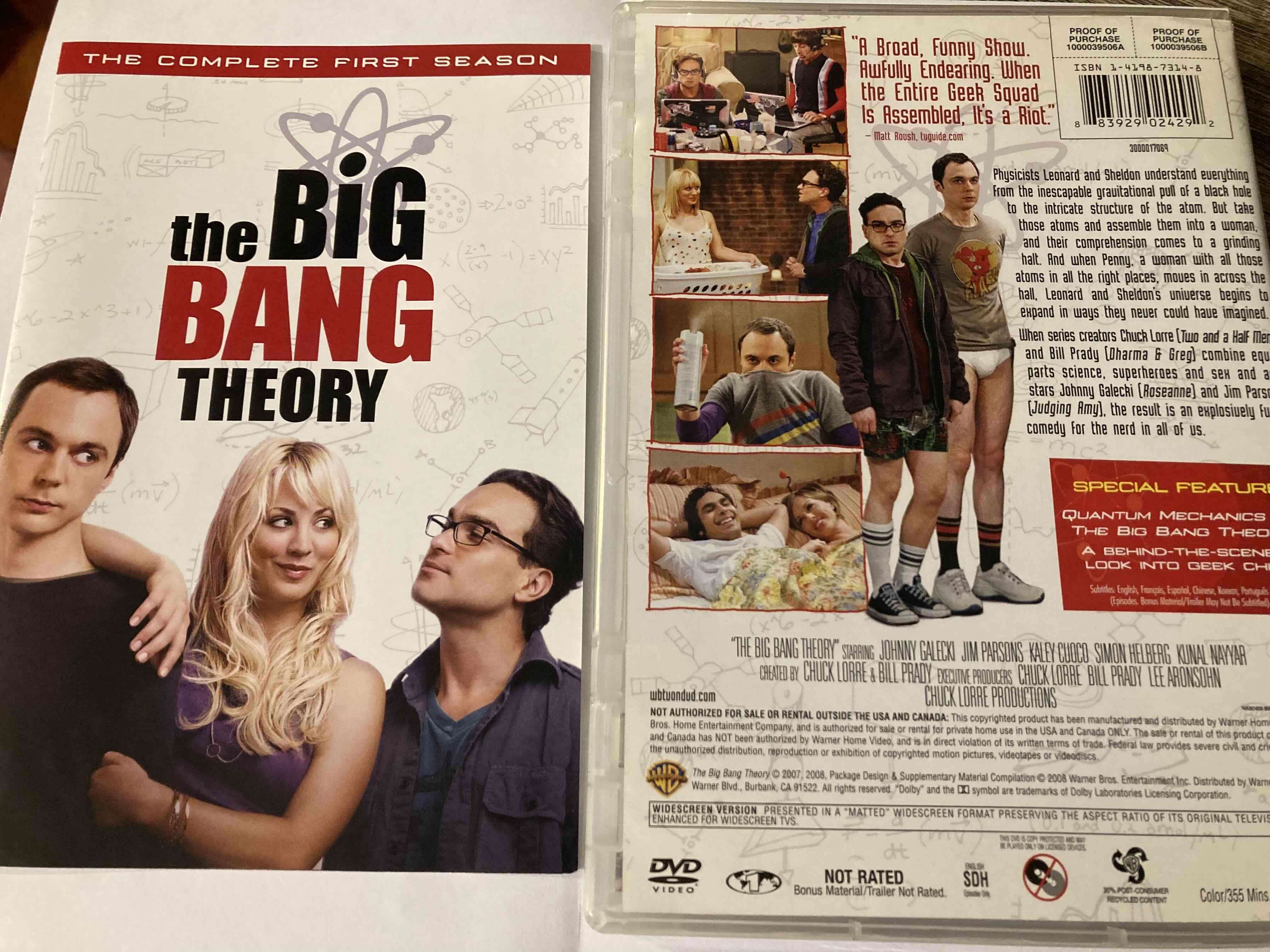 DVD The Big Bang Theory Temporada 1 - miniatura 2