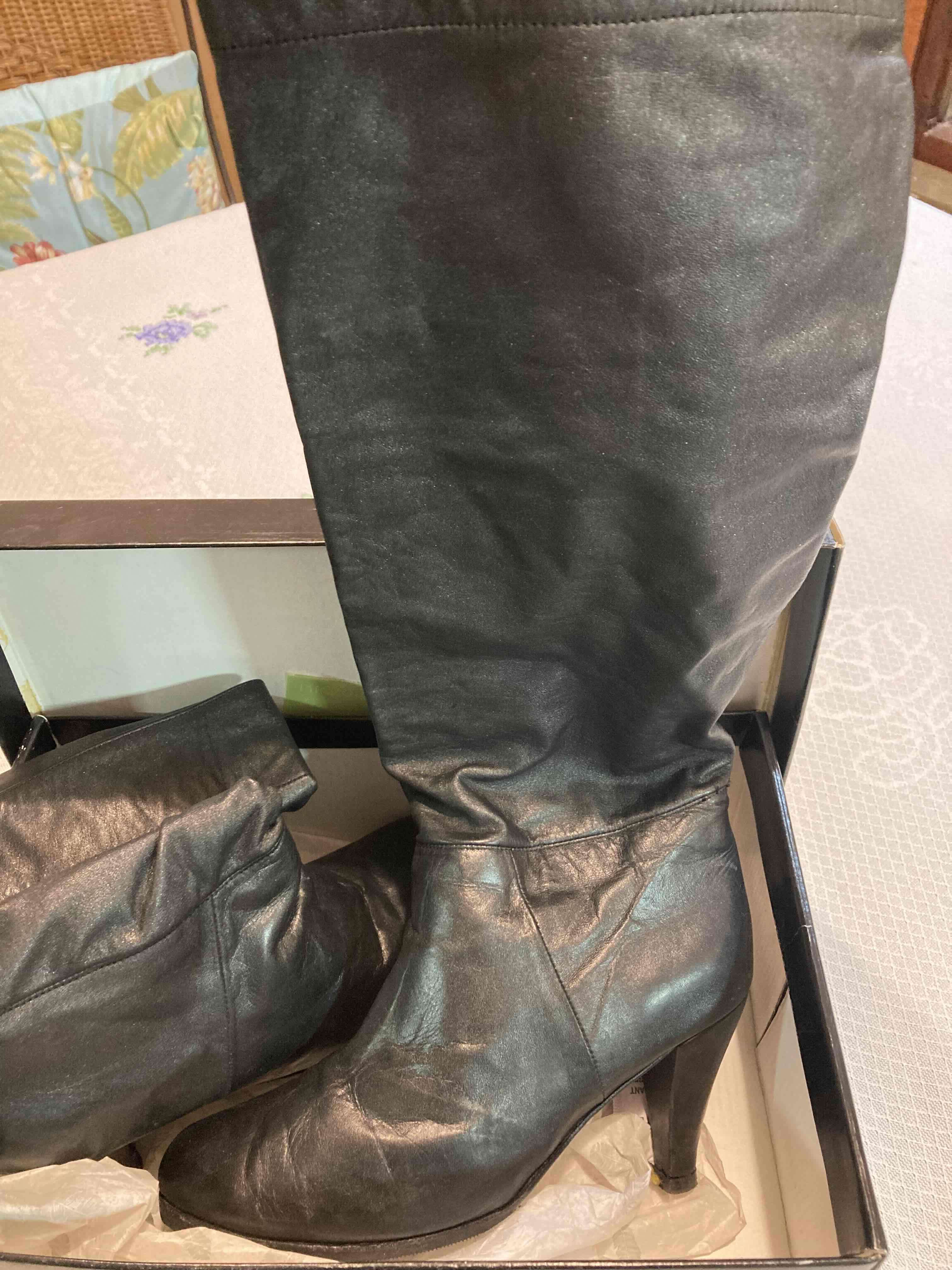 Botas gris oscuro de cuero - miniatura 2