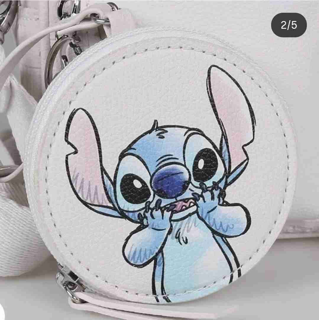 Bolso Stitch blanco y rosa - miniatura 5
