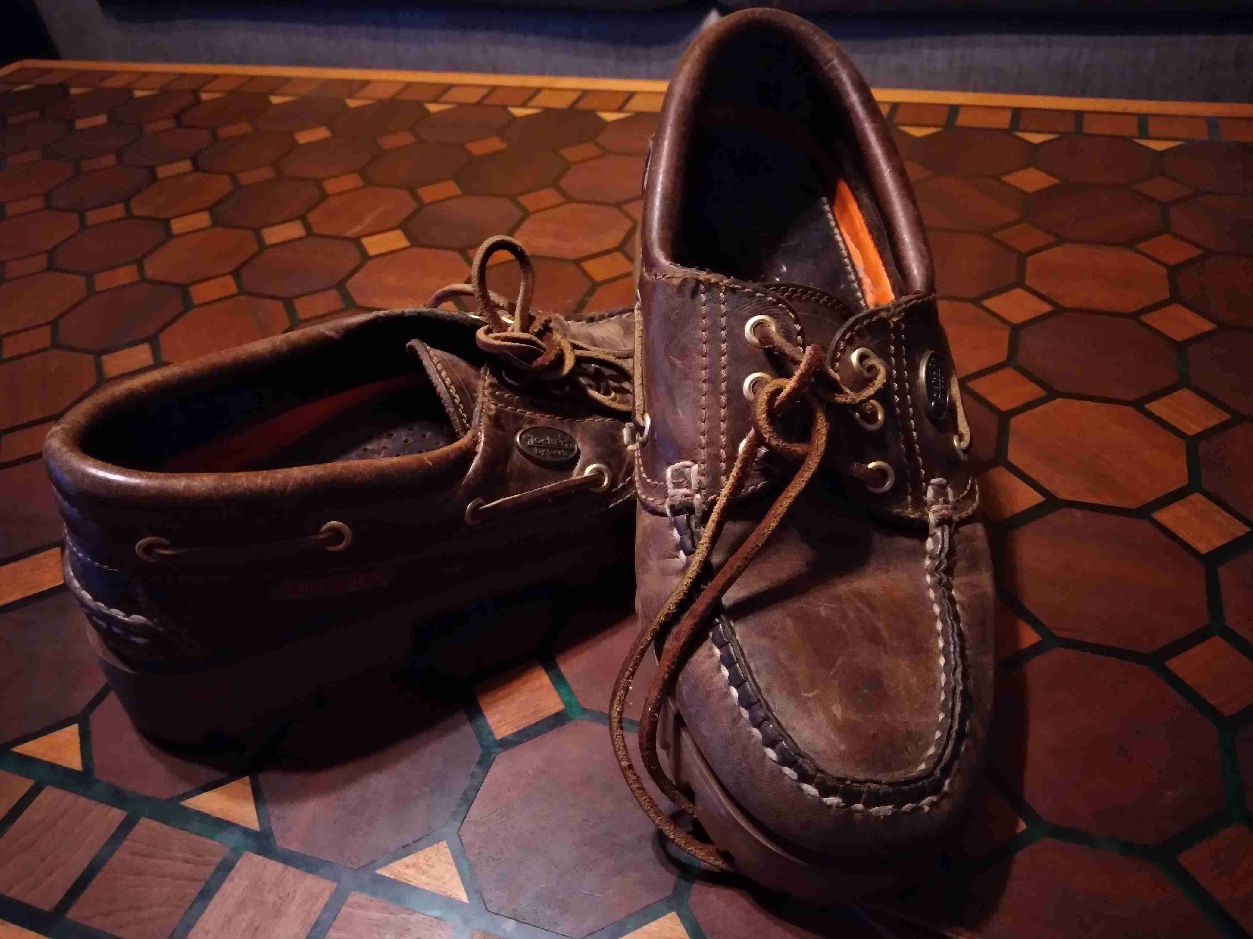 Zapatos Docker's náuticos de cuero marrón - miniatura 3