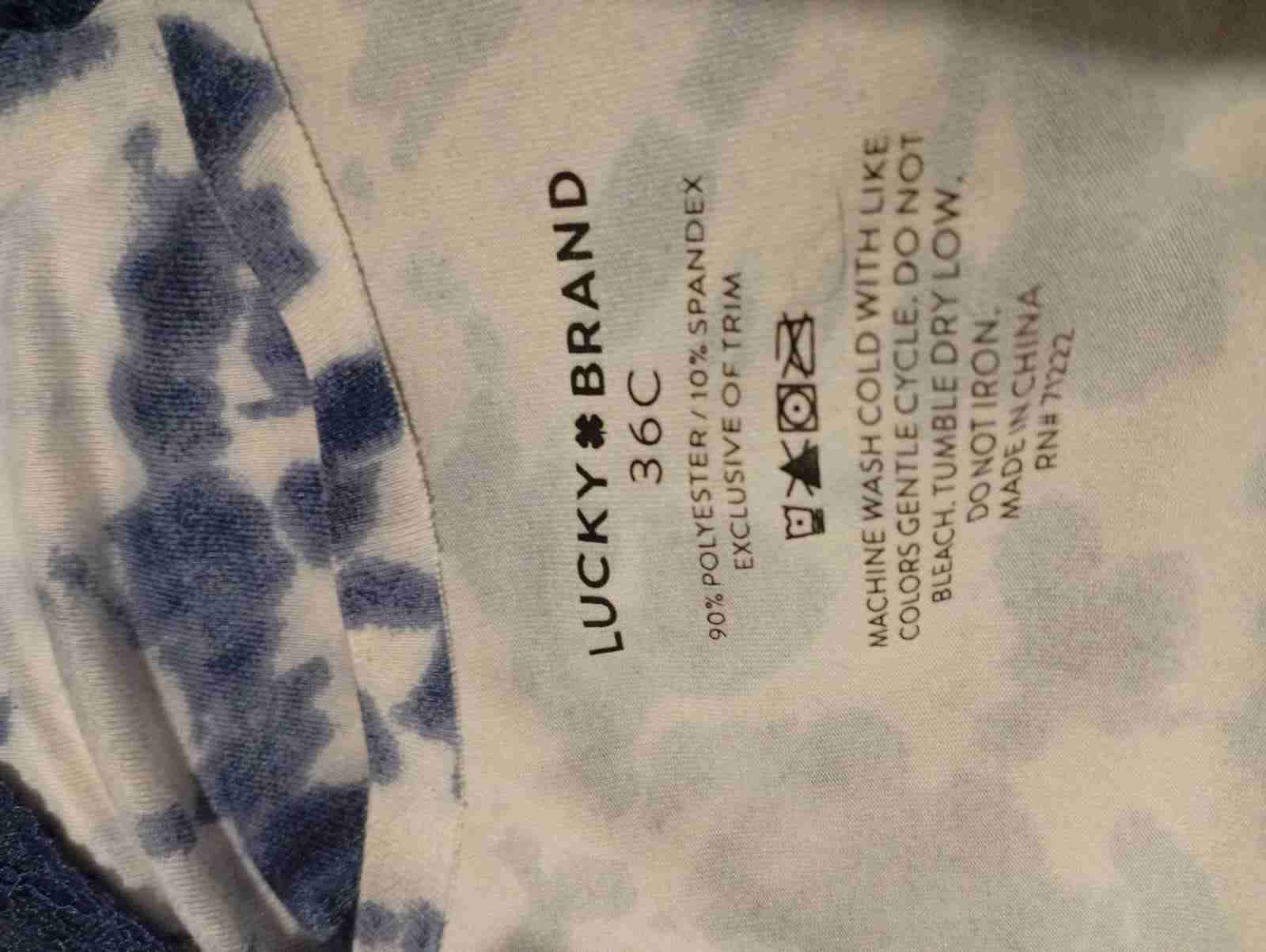 Bralette estampado azul y blanco - miniatura 2