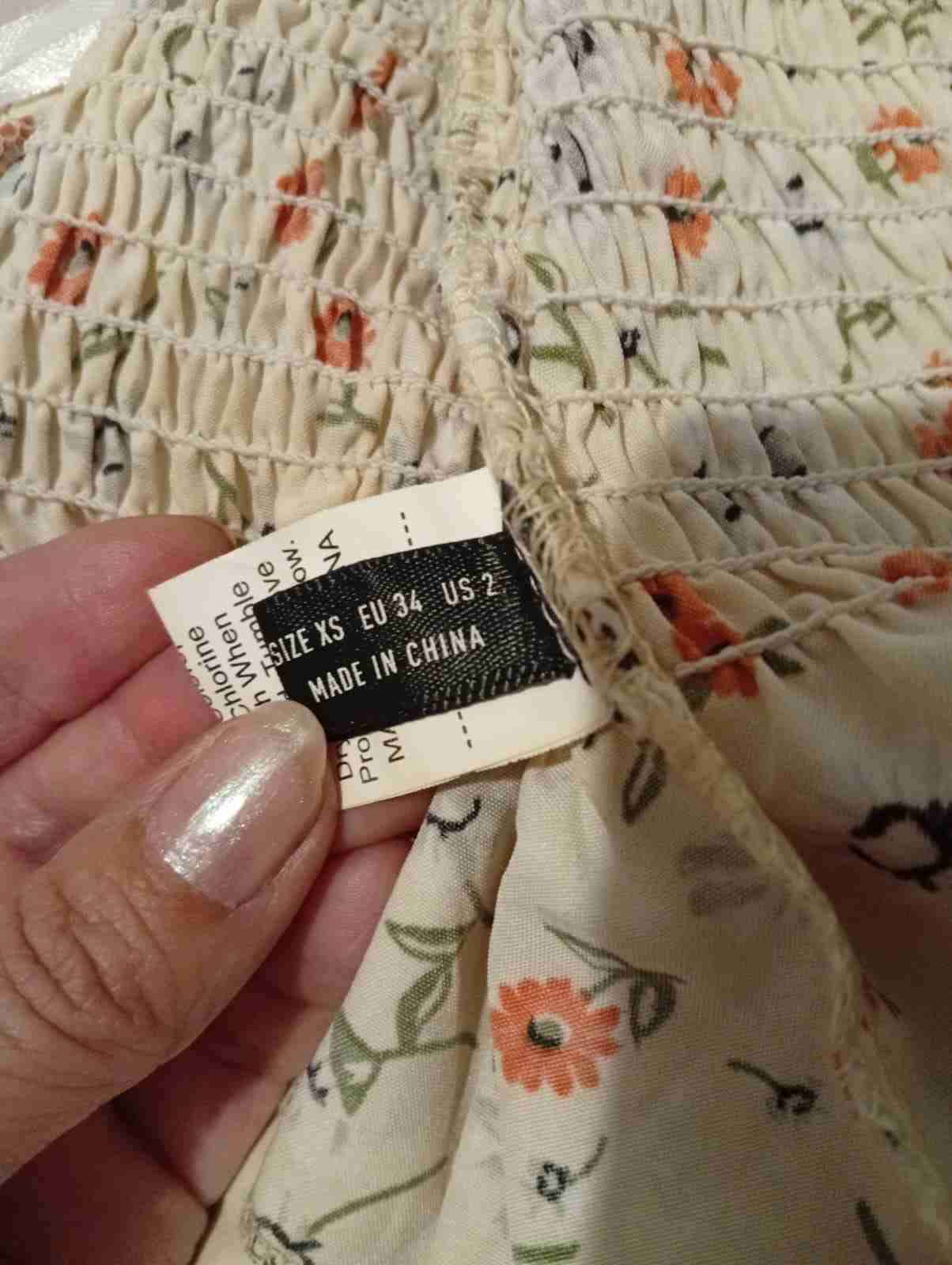 Top floral beige - miniatura 3