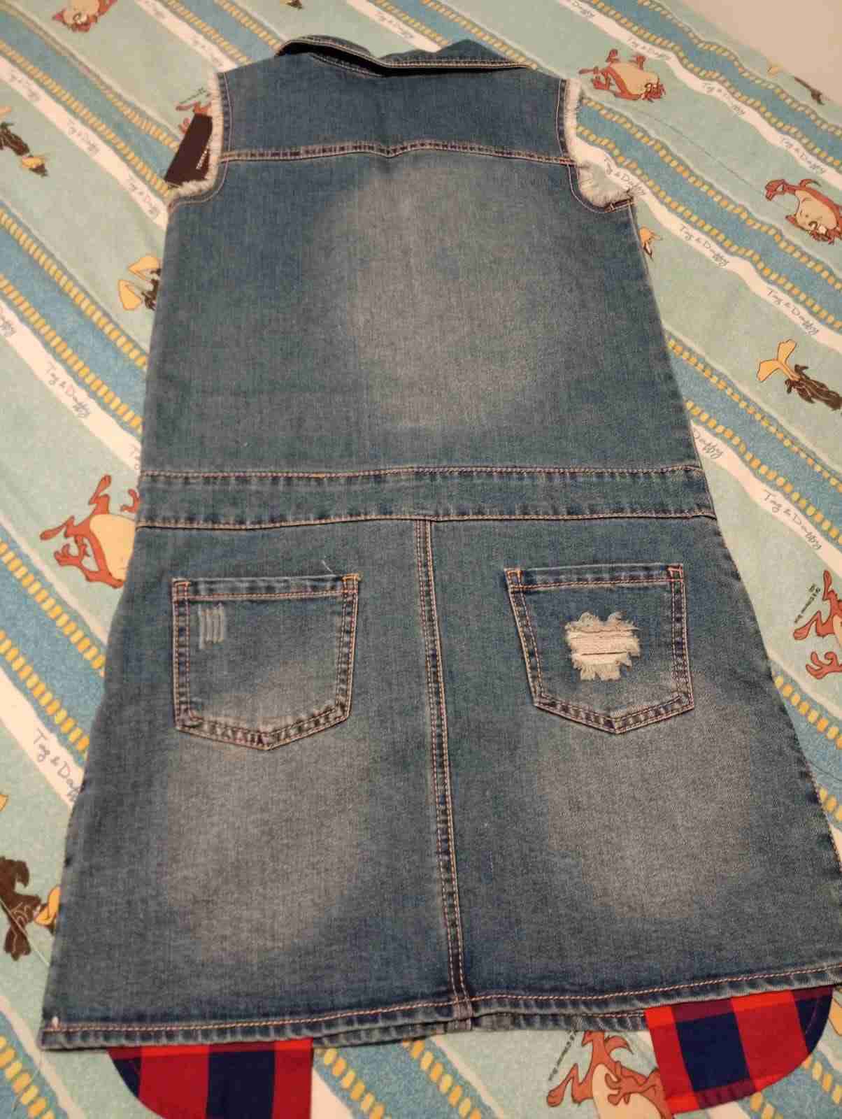 Vestido de mezclilla con cierre - miniatura 3