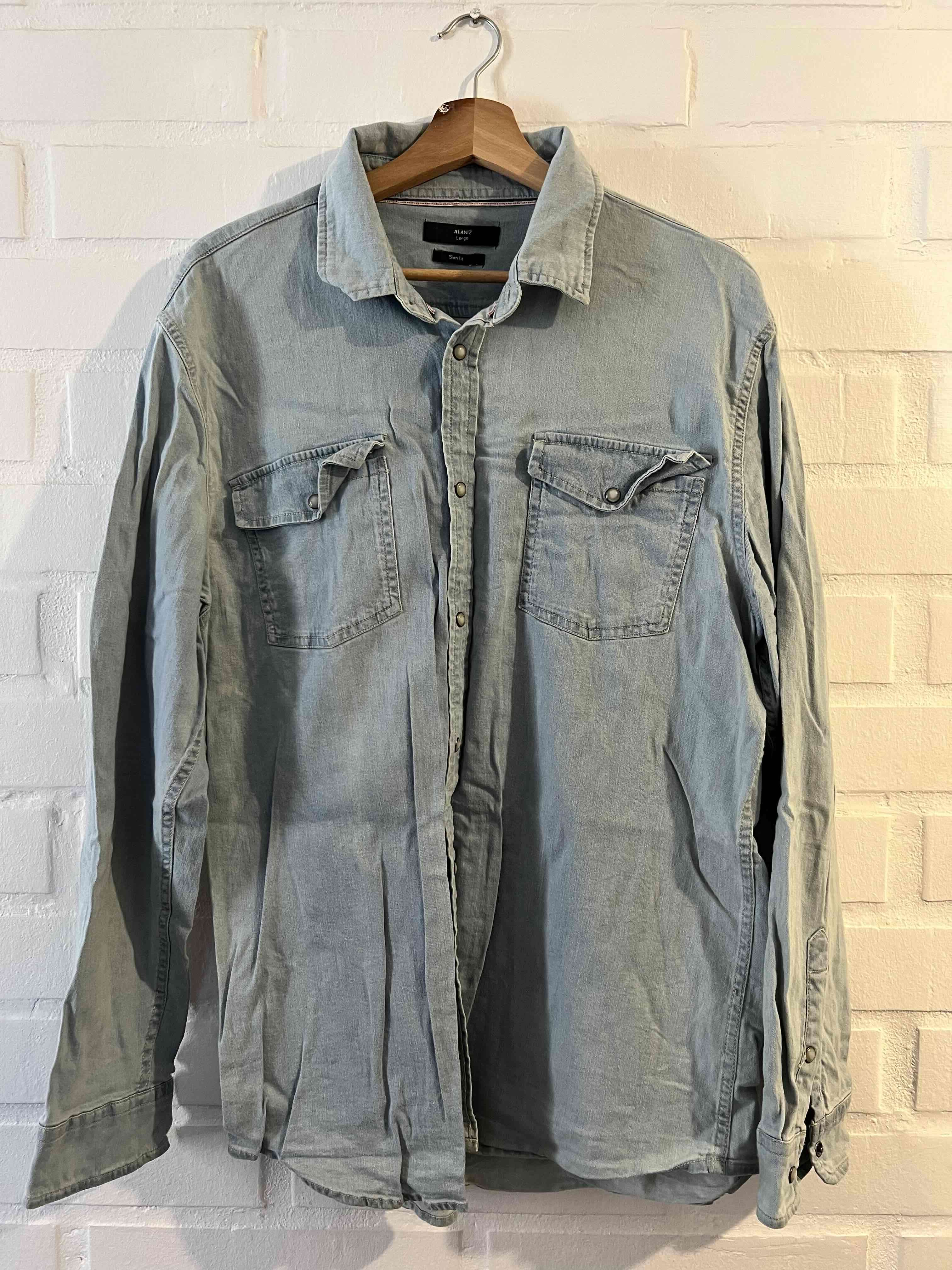 Camisa de mezclilla azul Alaniz