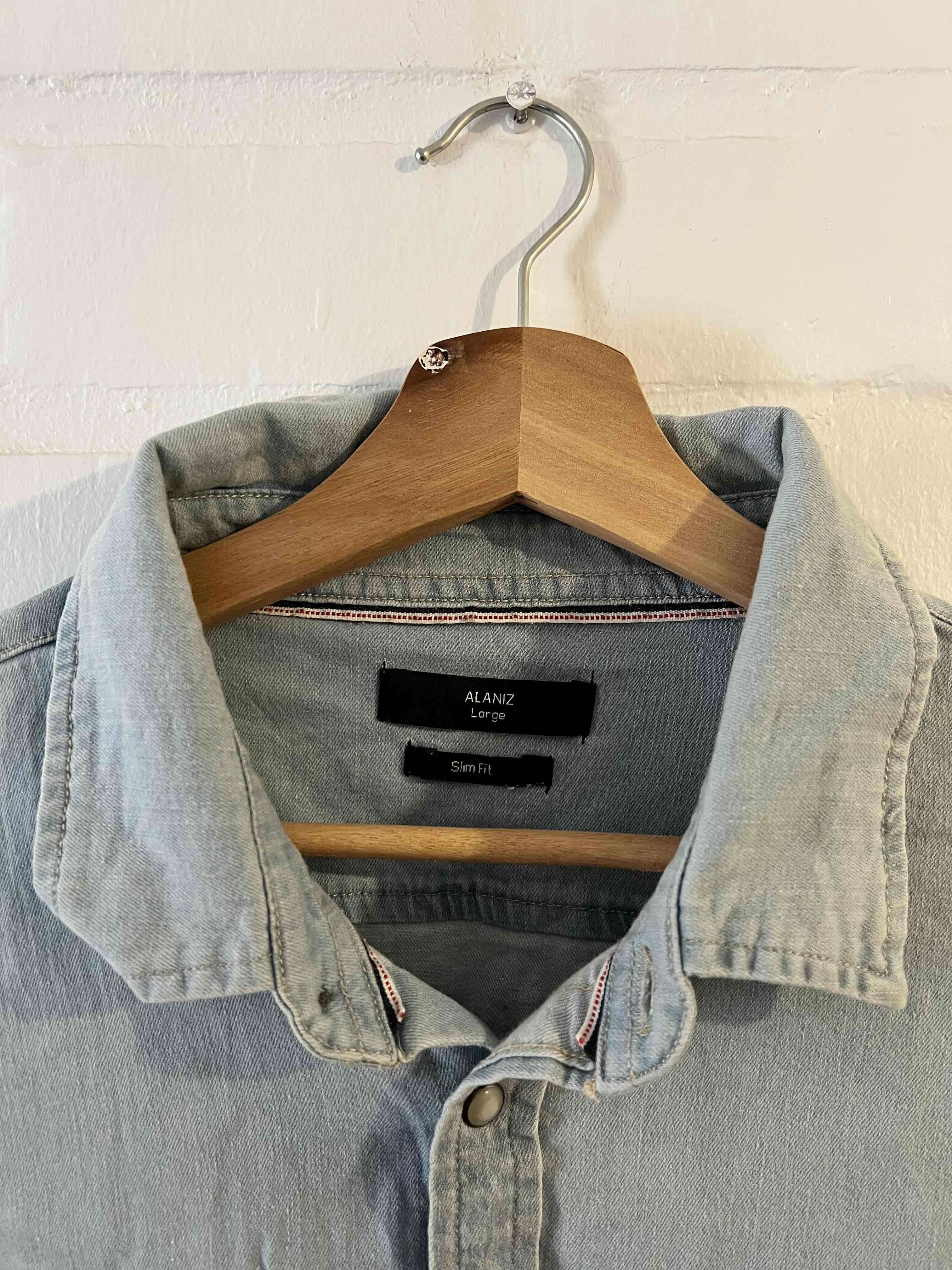 Camisa de mezclilla azul Alaniz - miniatura 3