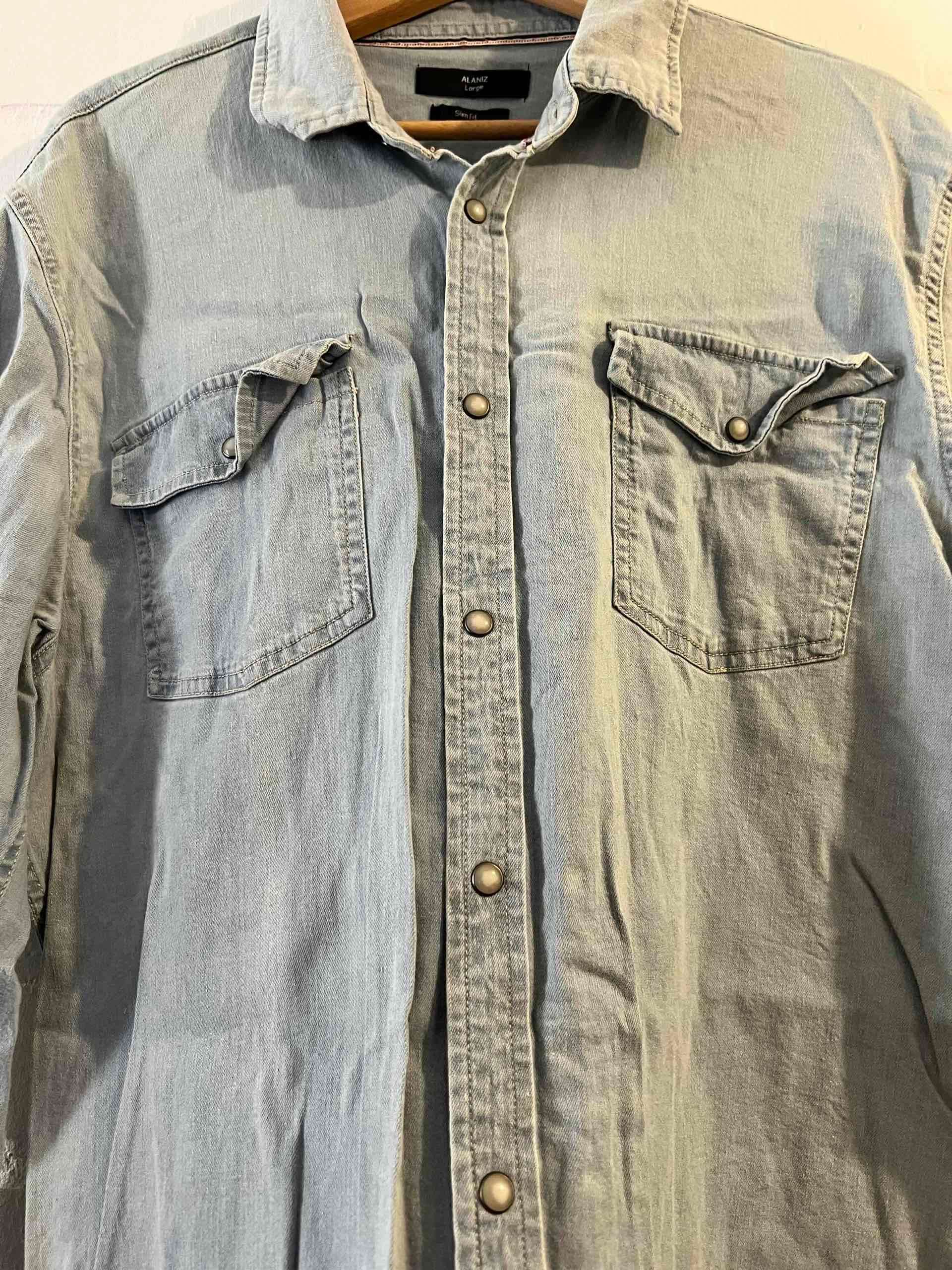 Camisa de mezclilla azul Alaniz - miniatura 4