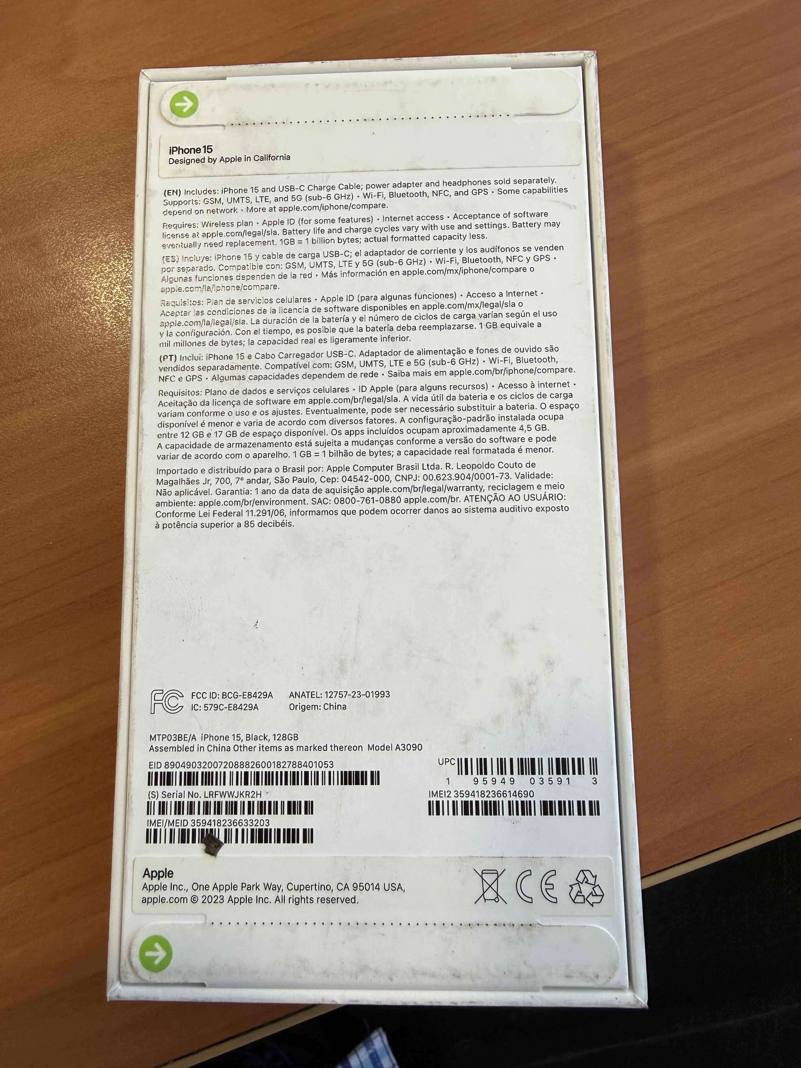 iPhone 15 128GB, nuevo en caja - miniatura 3