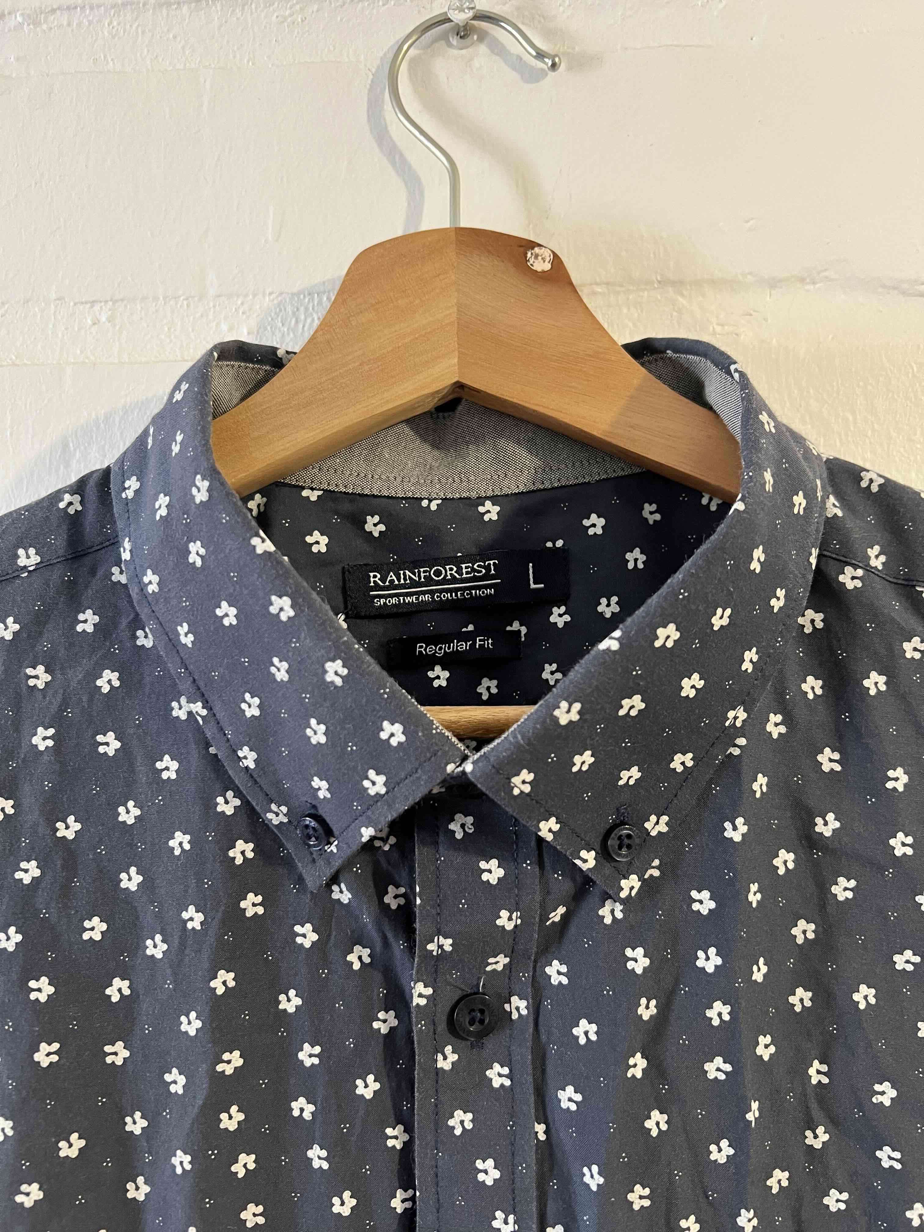 Camisa azul con estampado floral Rainforest - miniatura 2