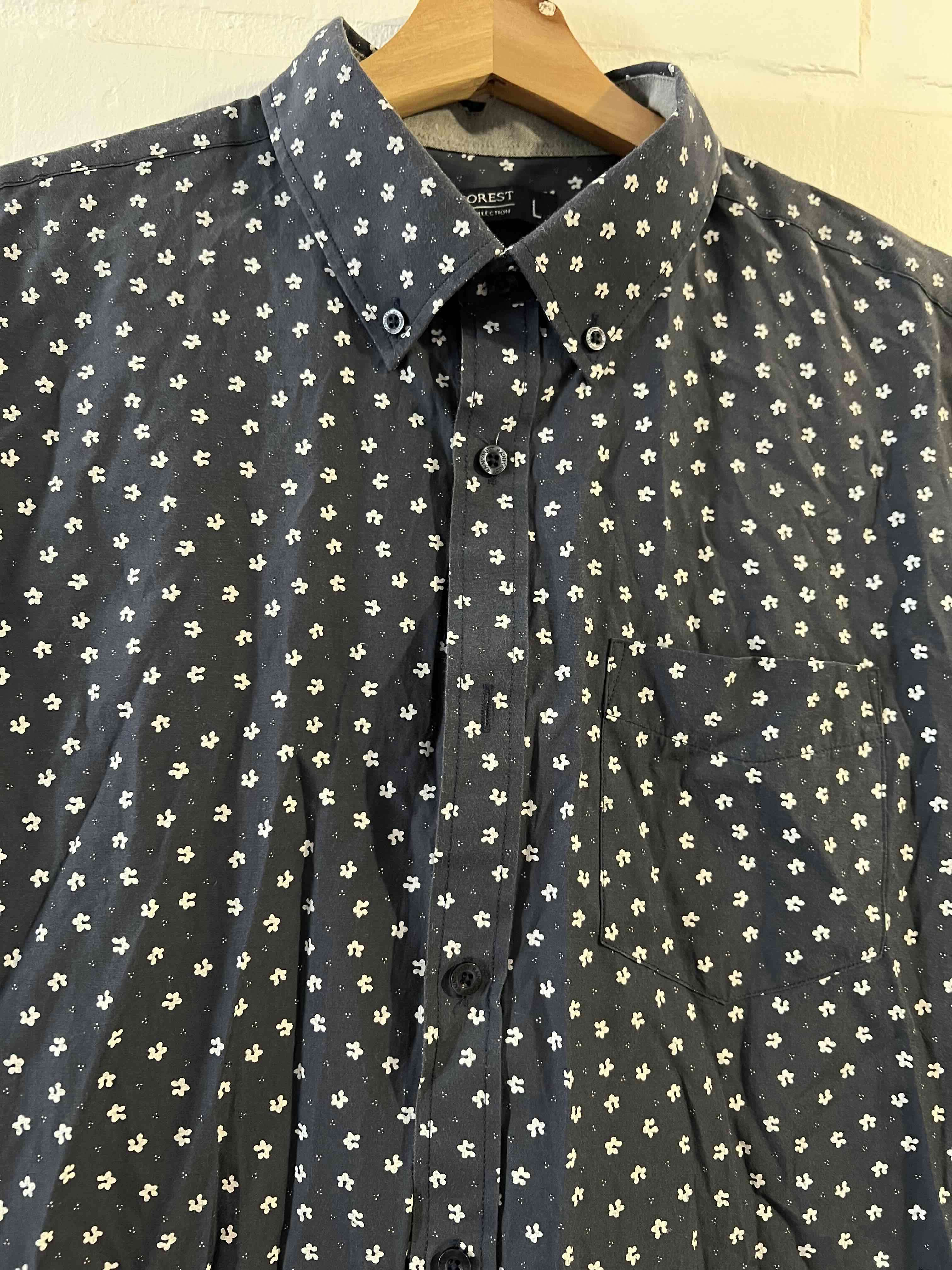 Camisa azul con estampado floral Rainforest - miniatura 3