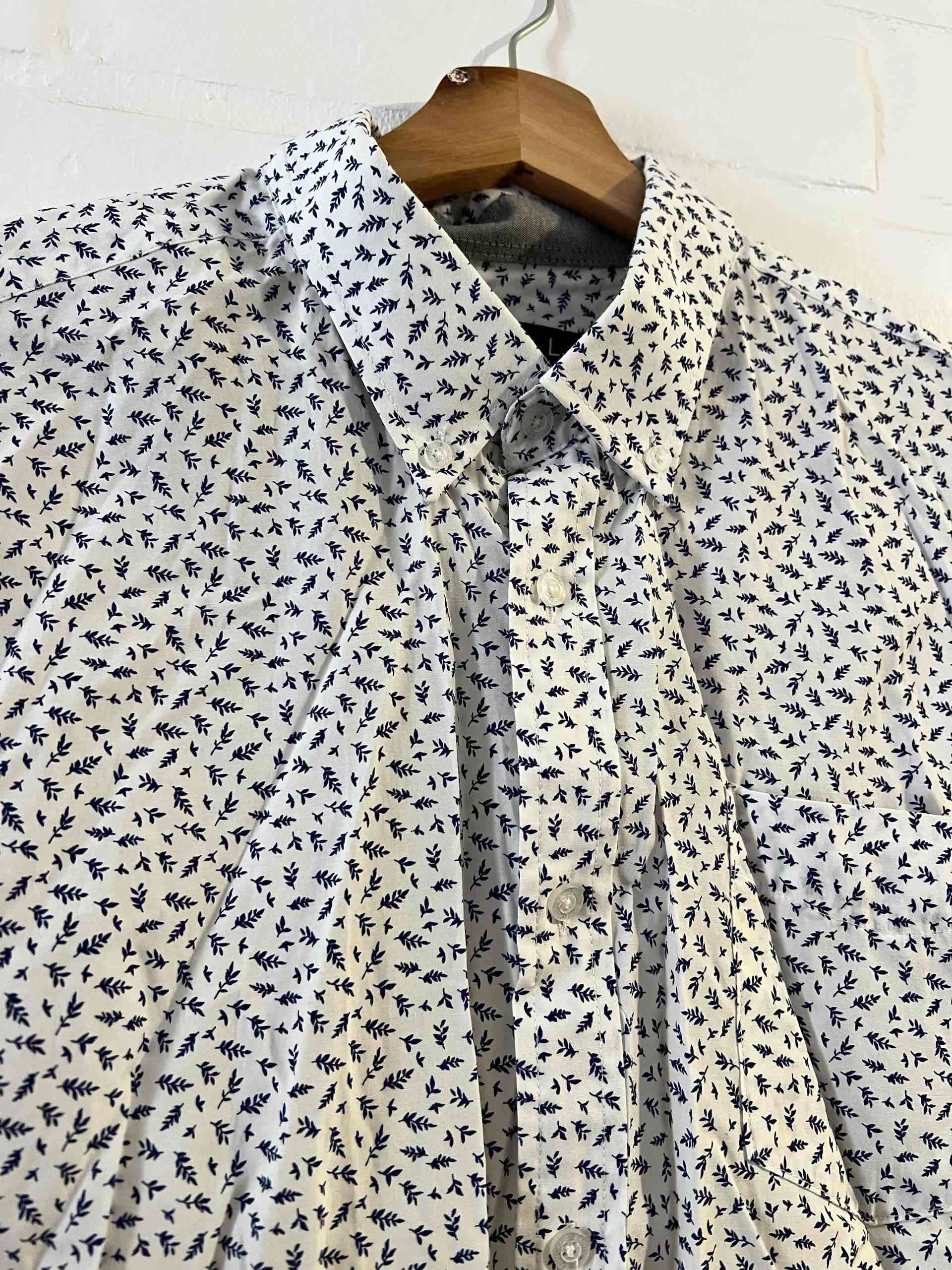 Camisa blanca de hombre estampada Rainforest - miniatura 3