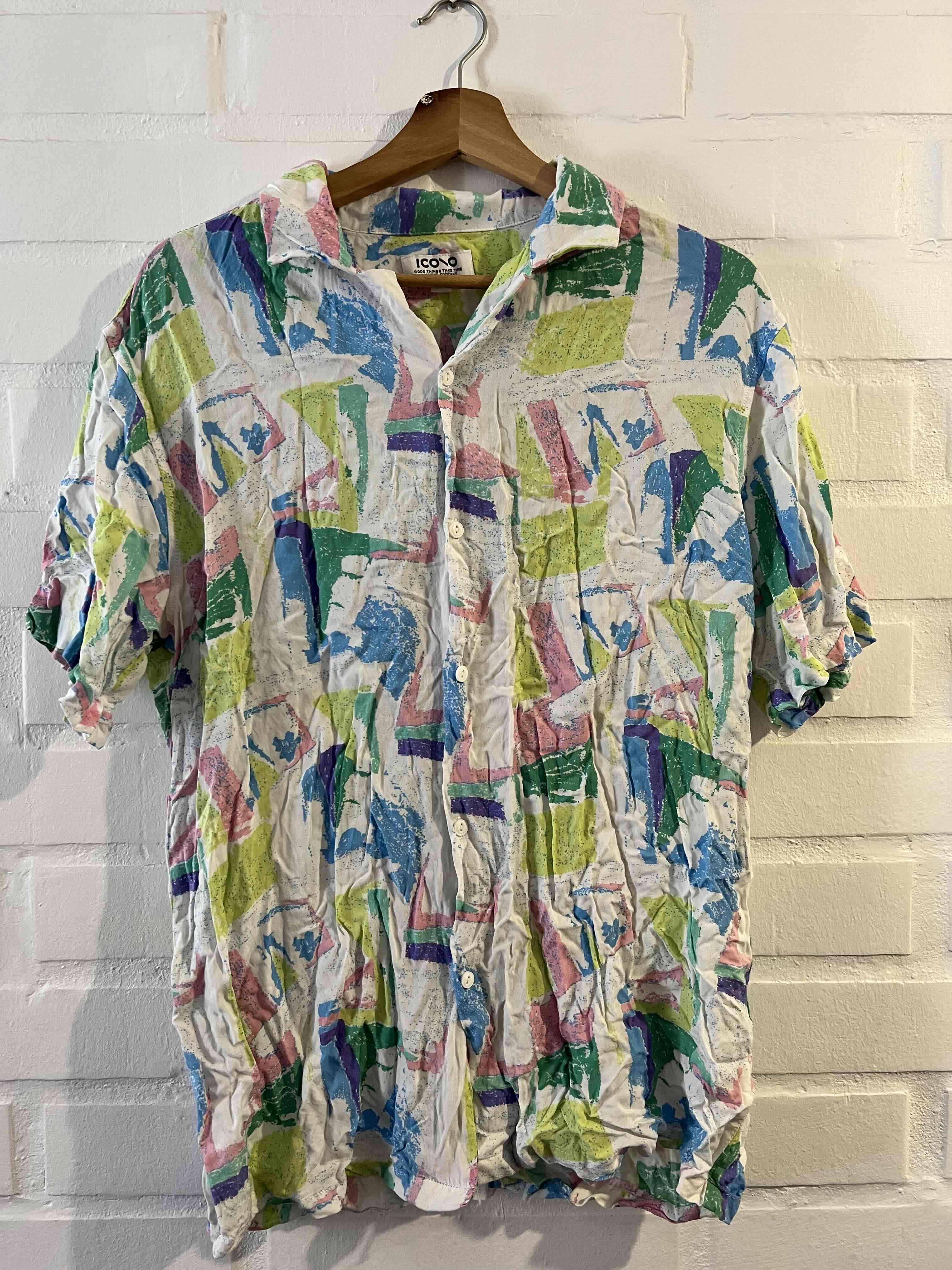 Camisa estampada vintage Ikono
