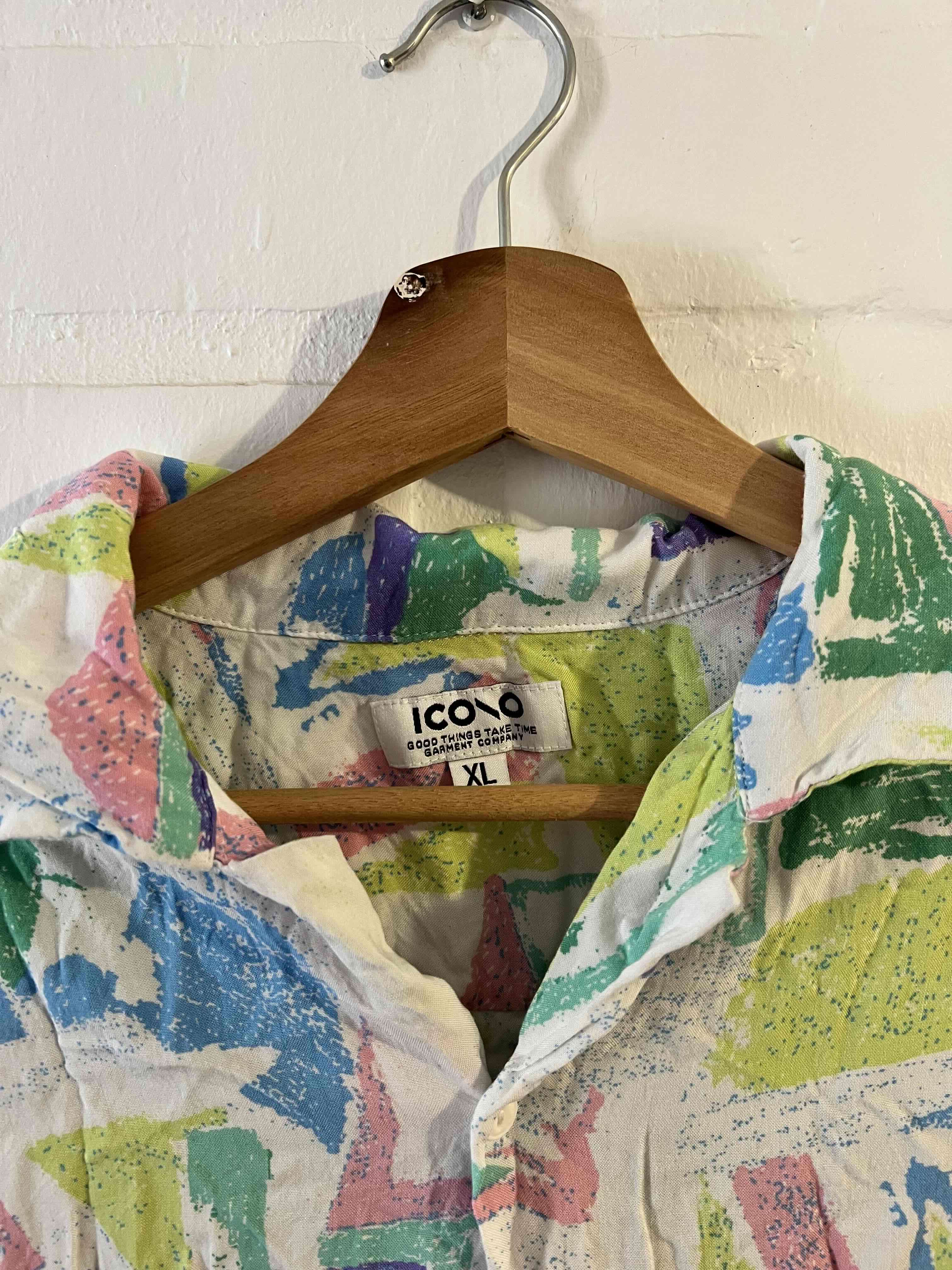 Camisa estampada vintage Ikono - miniatura 2
