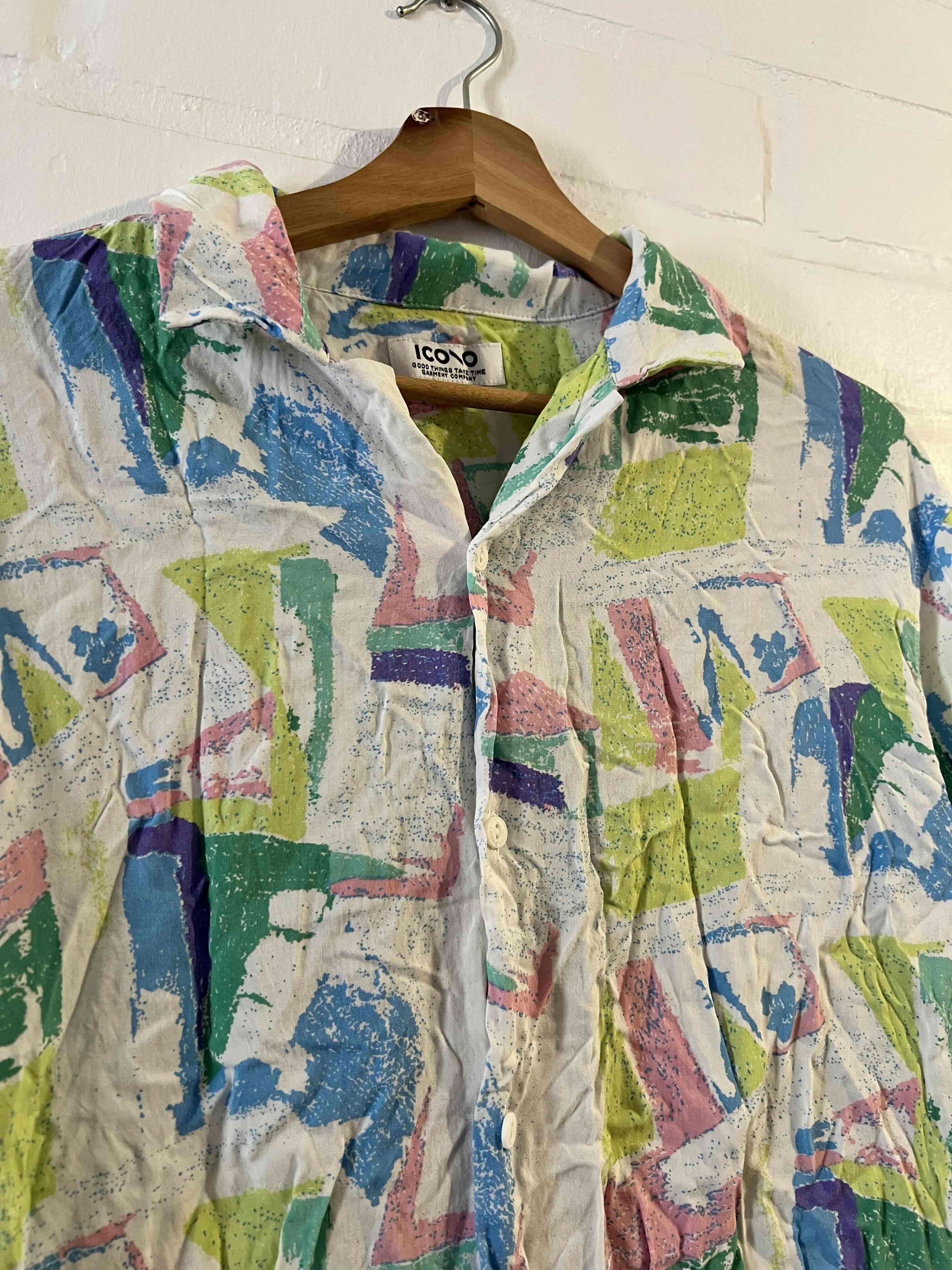 Camisa estampada vintage Ikono - miniatura 3