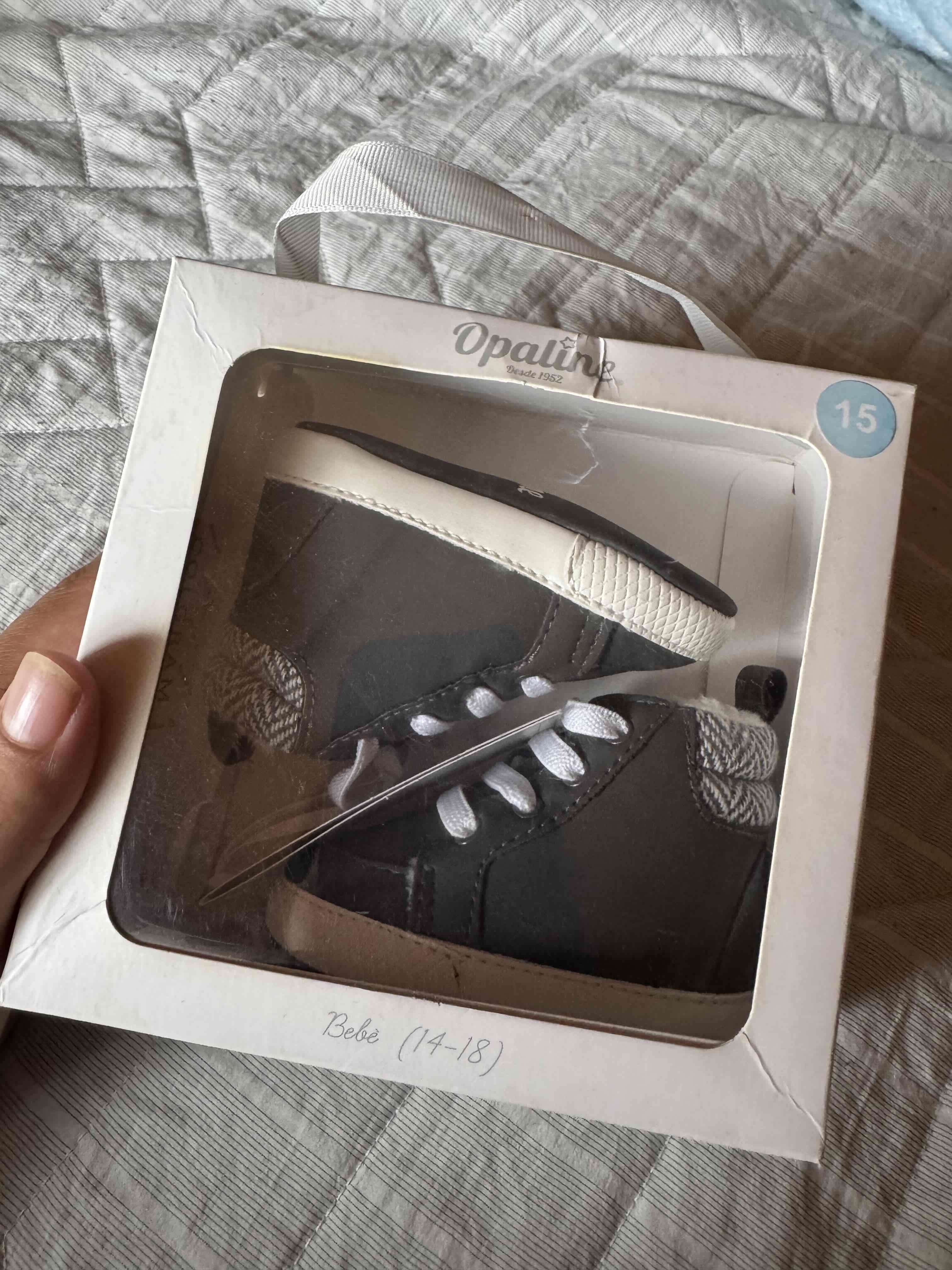 Zapatos de bebé gris marca Opaline - miniatura 4