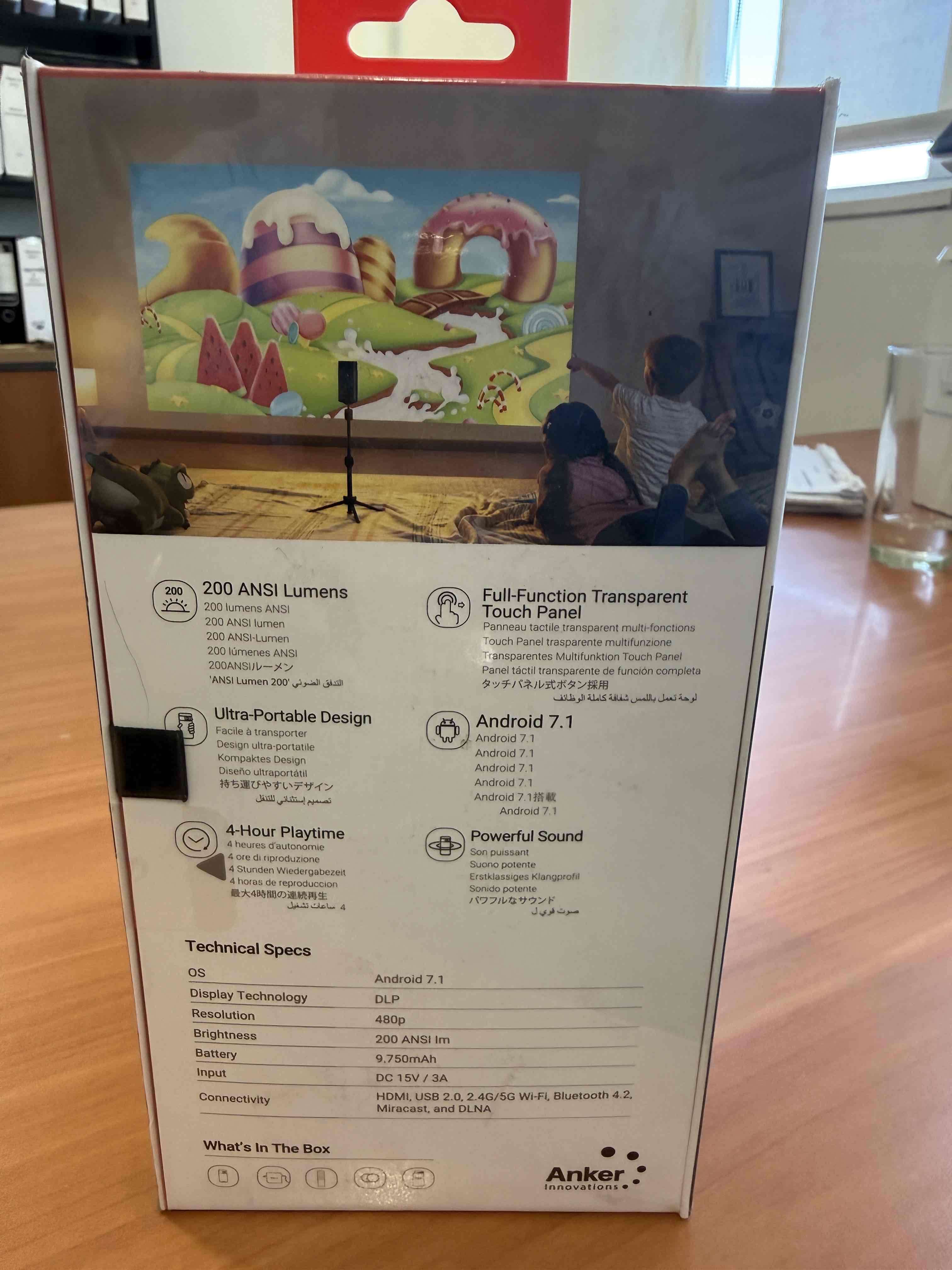 Proyector Nebula Anker Apollo, nuevo sellado - miniatura 3