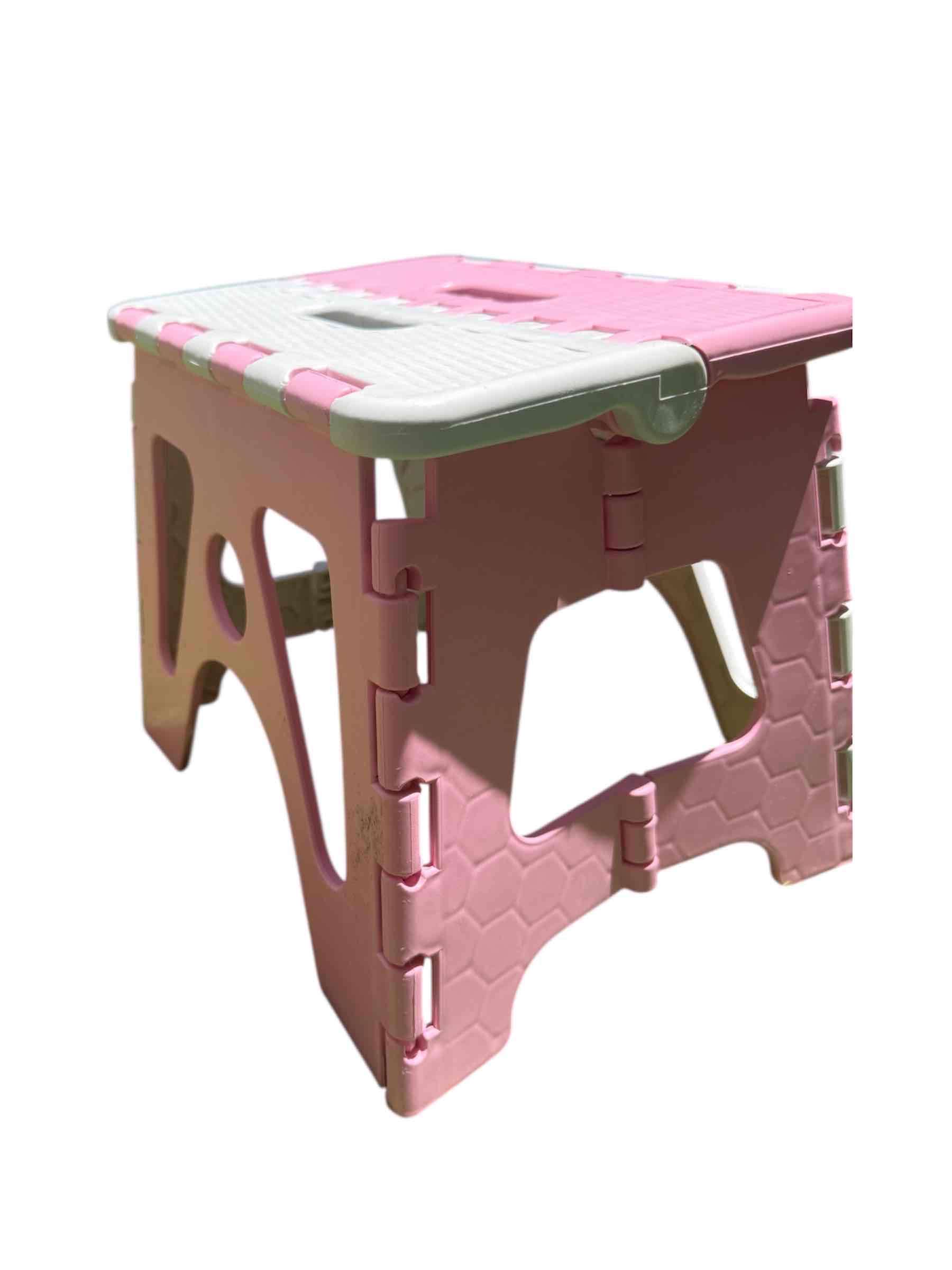 Banqueta plegable rosada Piso Taburete