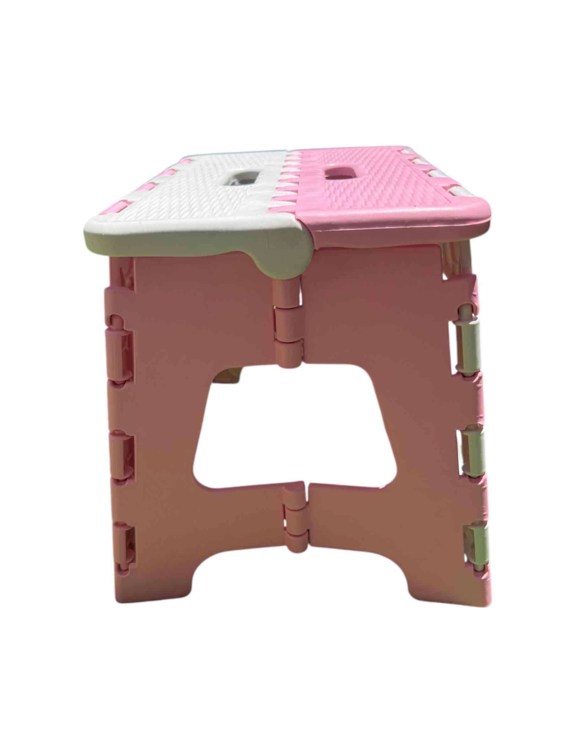 Banqueta plegable rosada Piso Taburete - miniatura 2