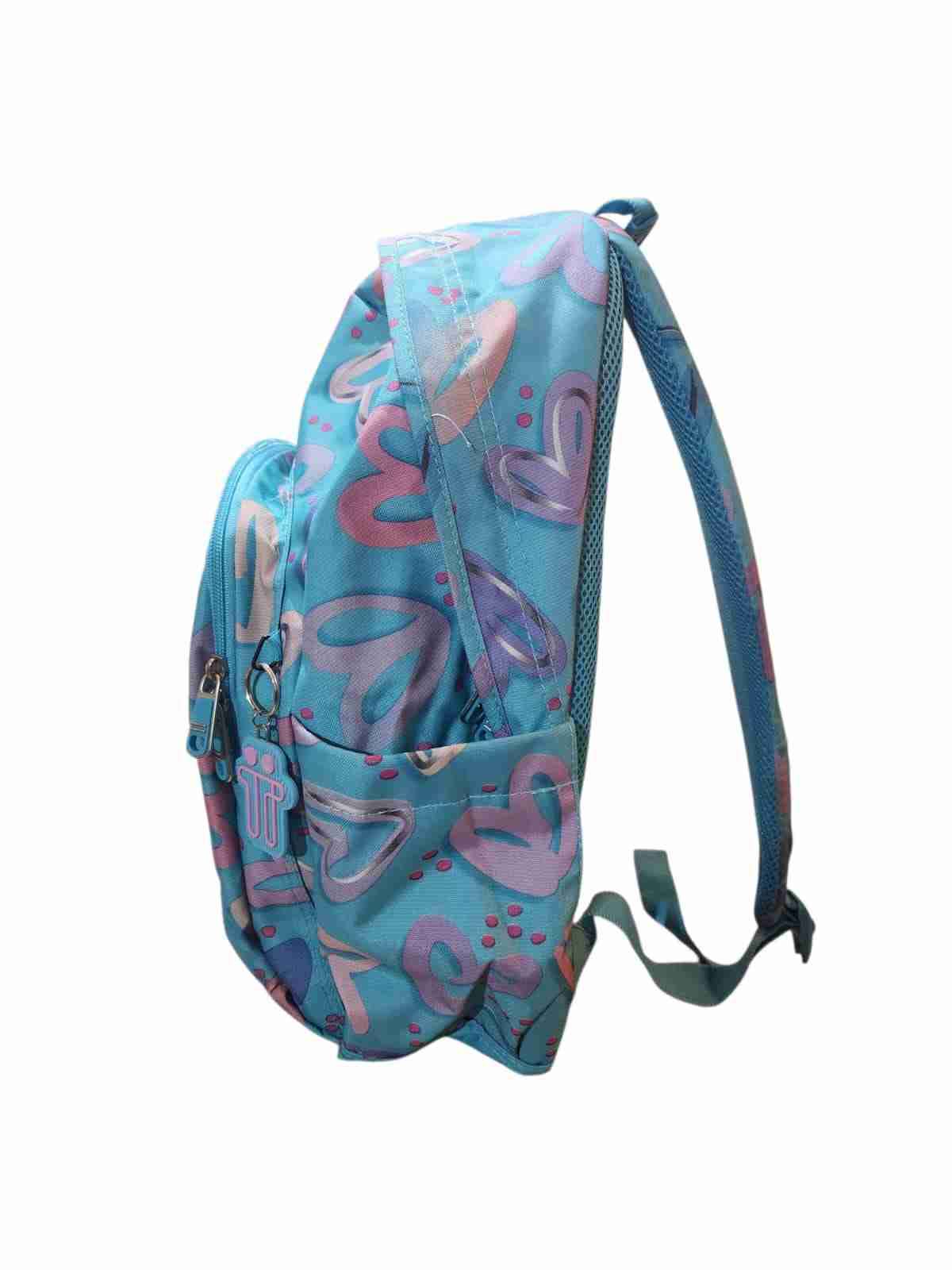 Mochila Totto corazones azul - miniatura 4