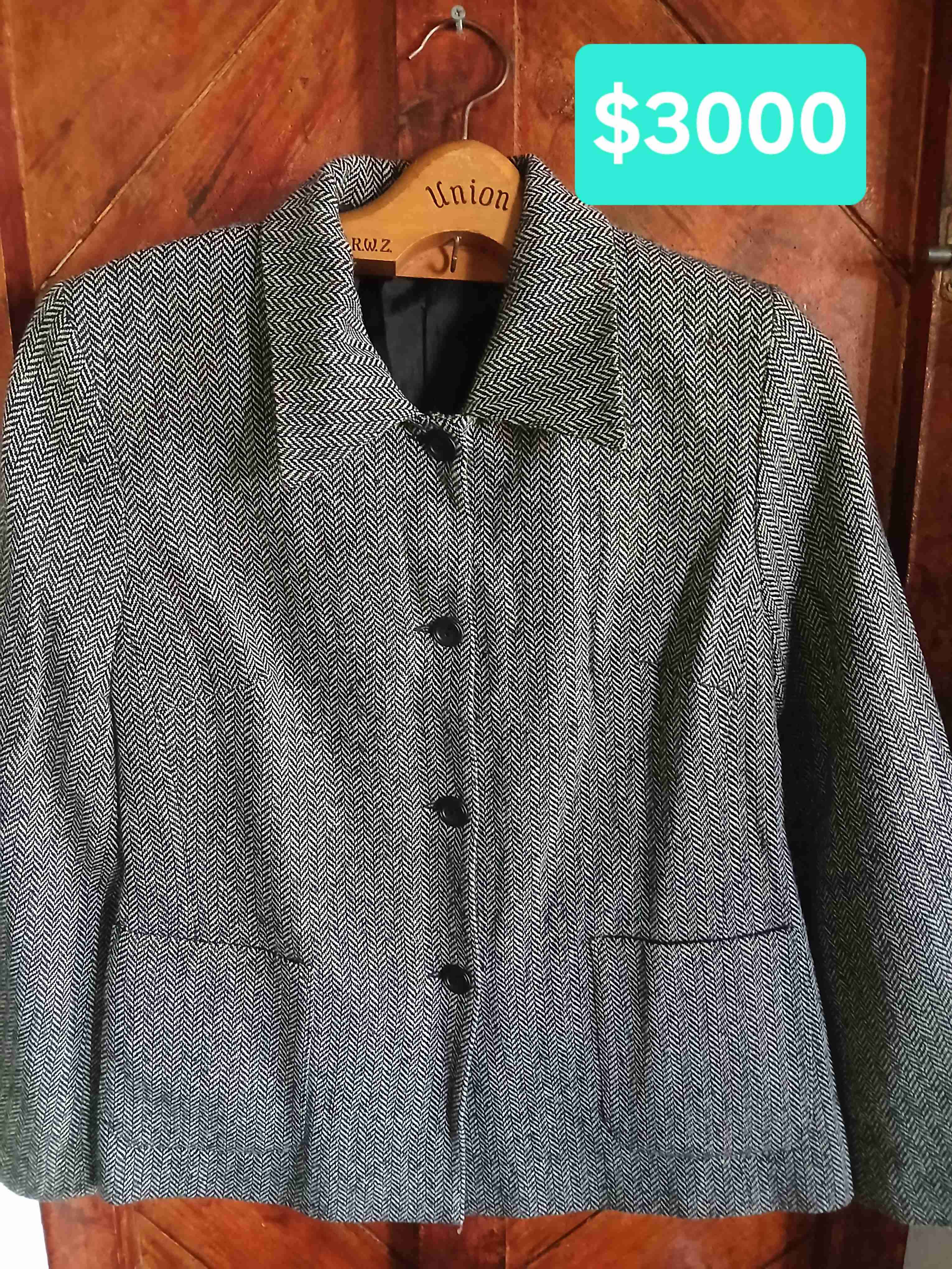 Blazer gris de lana