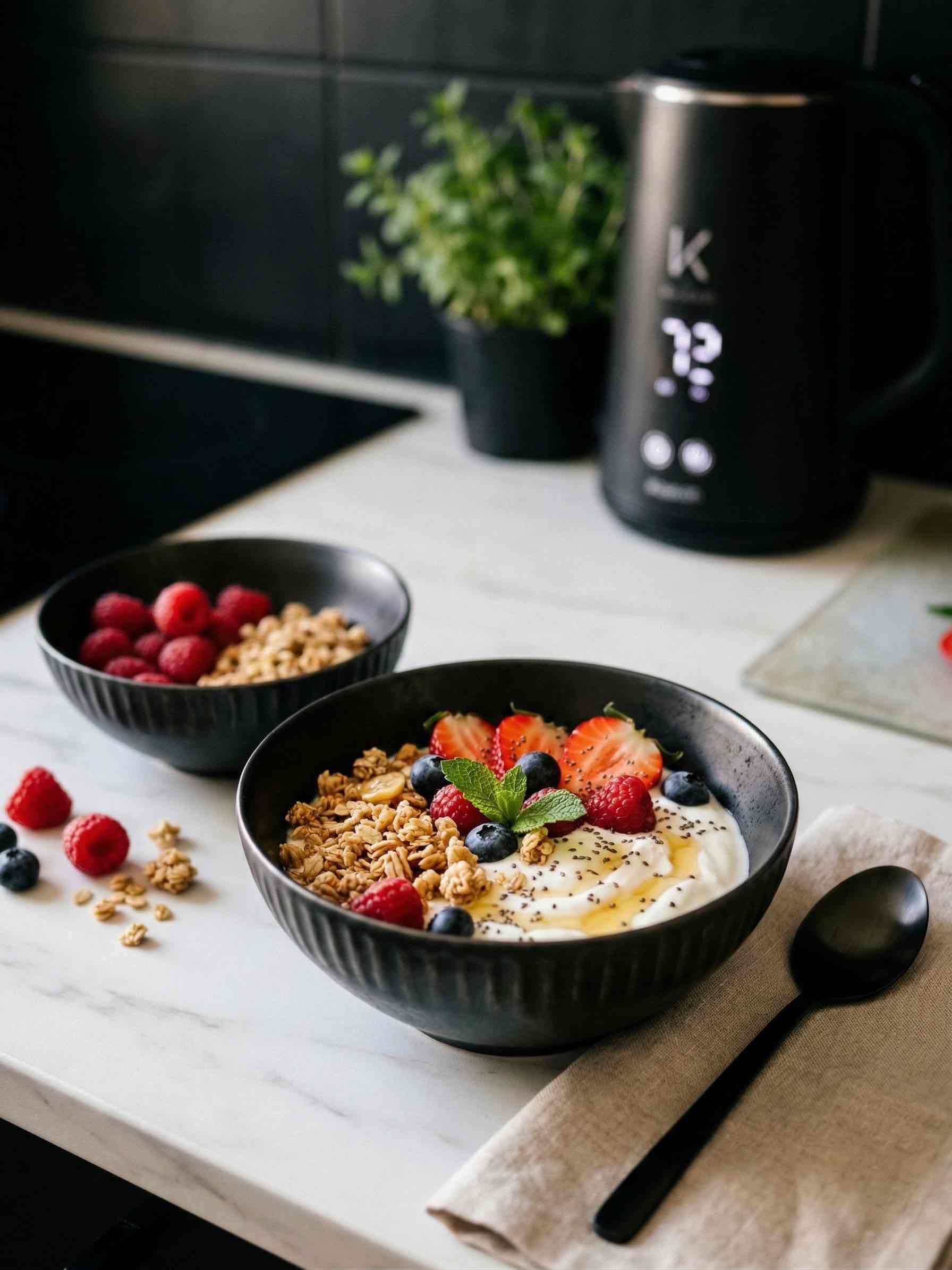 Set de bowls minimalistas negrosPerfectos para des