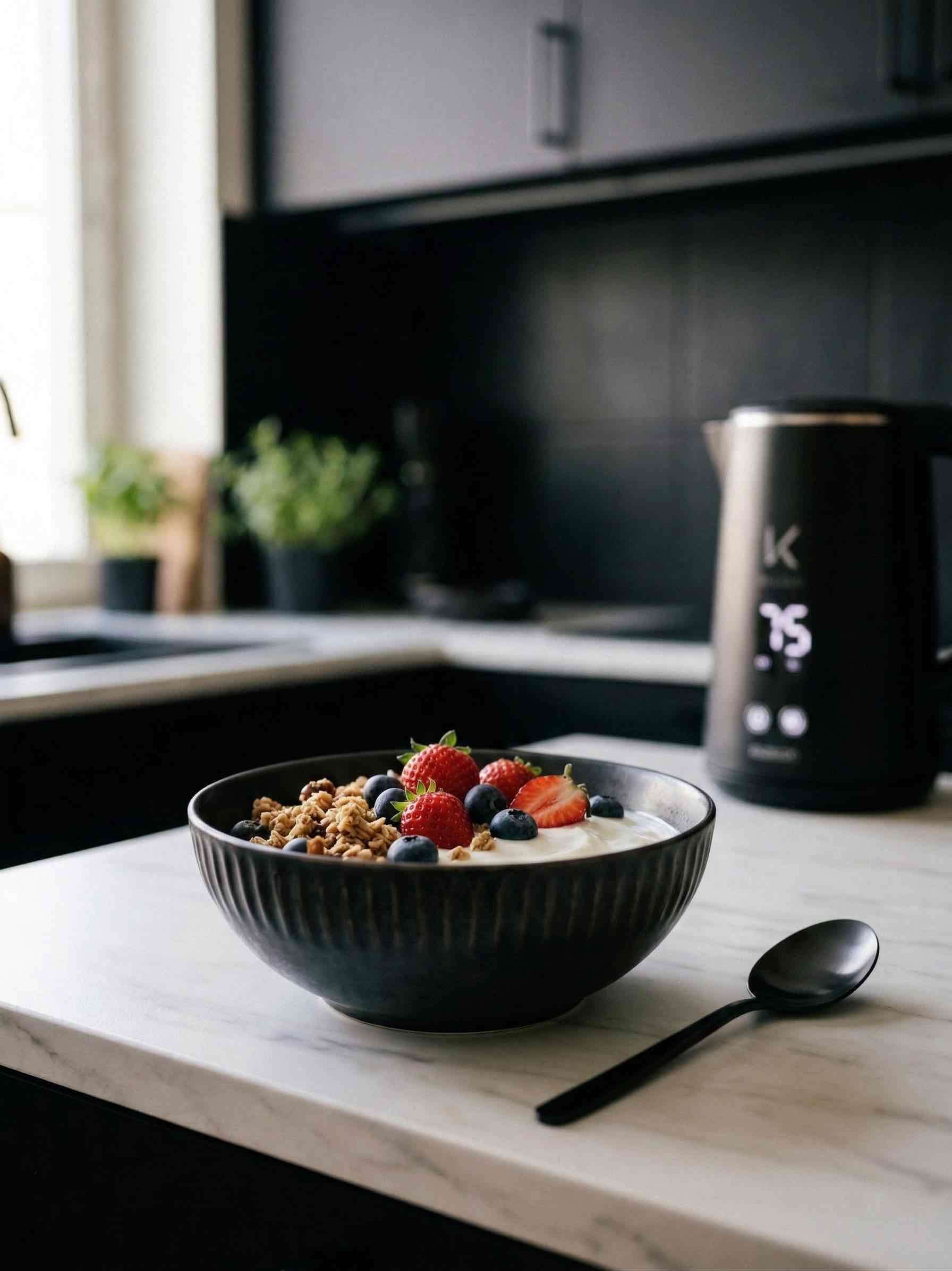 Set de bowls minimalistas negrosPerfectos para des - miniatura 2