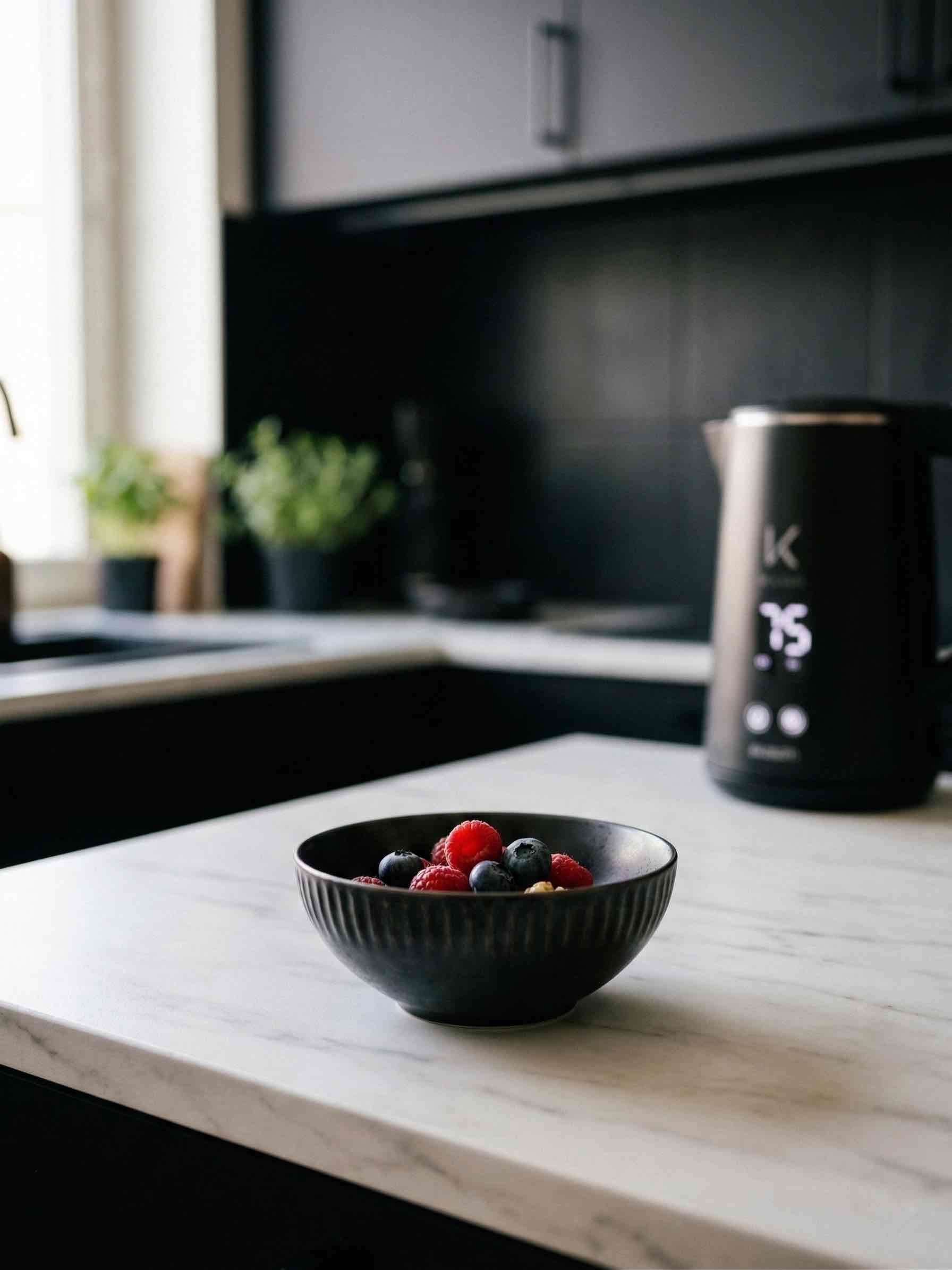 Set de bowls minimalistas negrosPerfectos para des - miniatura 3