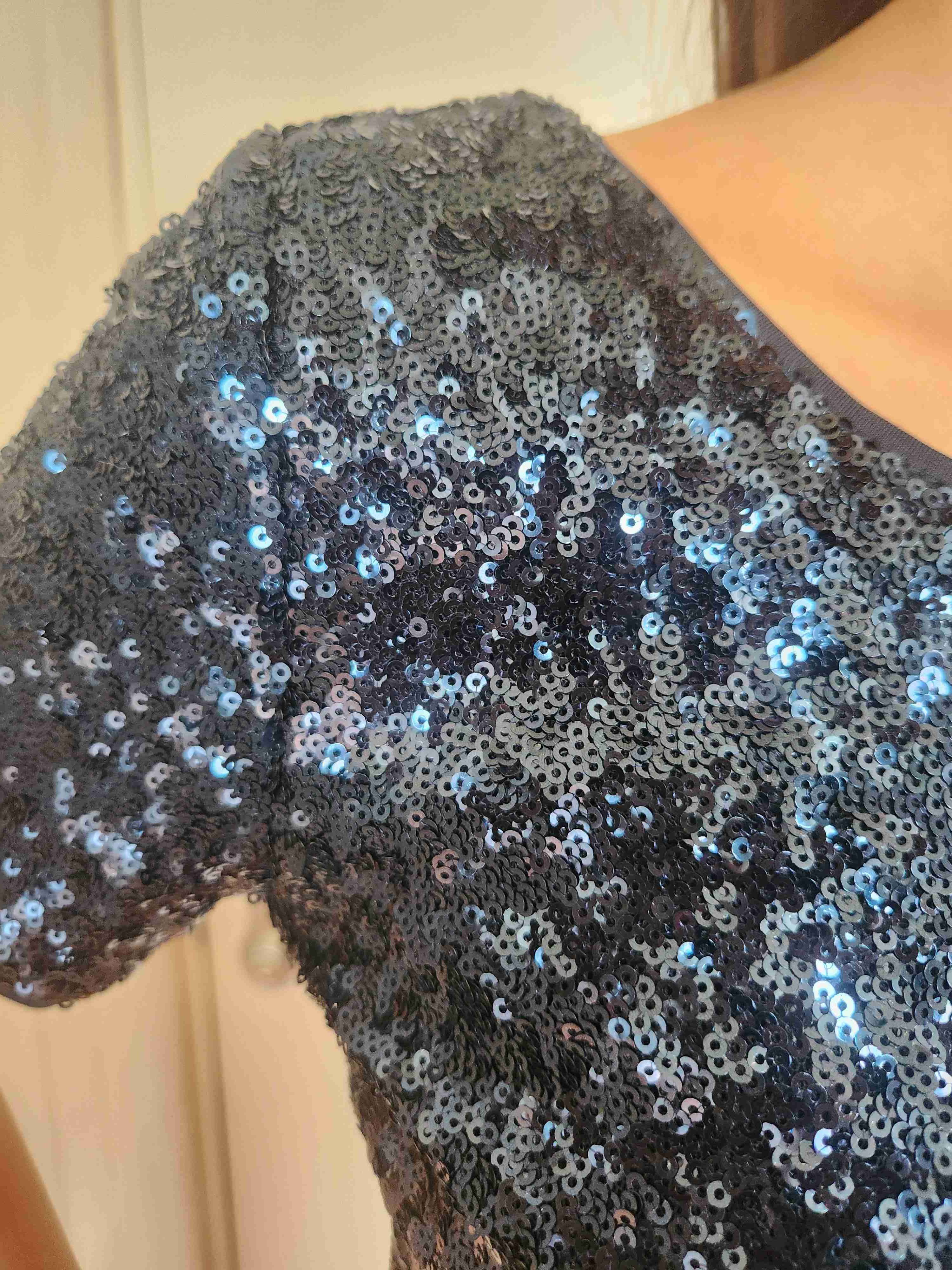 Polera lentejuelas azul Forever 21 - miniatura 2